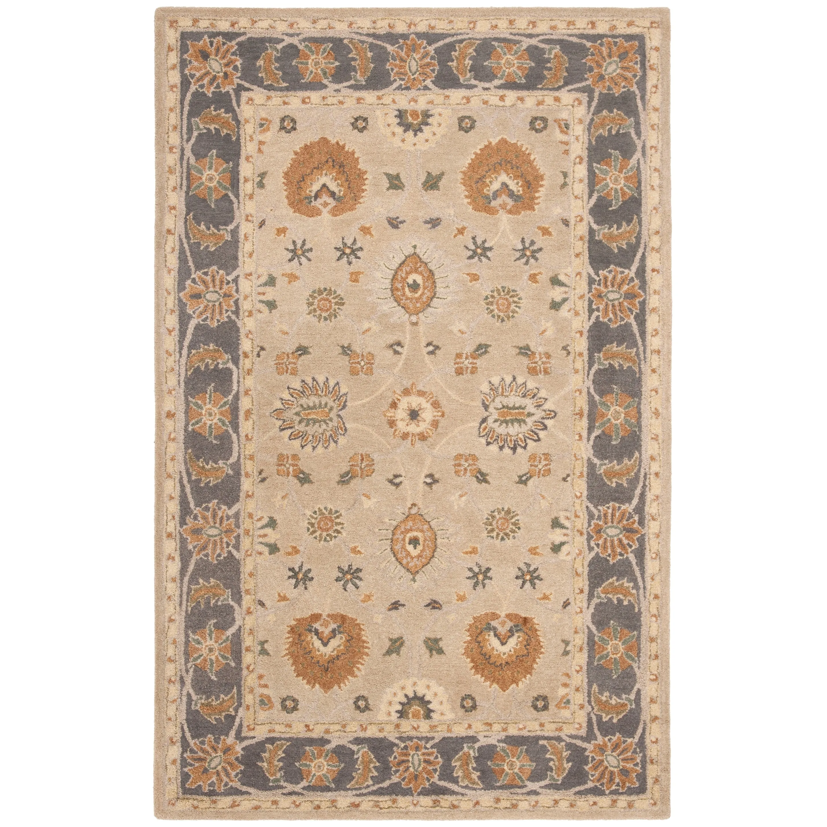 SAFAVIEH Handmade Anatolia Elmaz Traditional Oriental Hand-spun Wool Rug