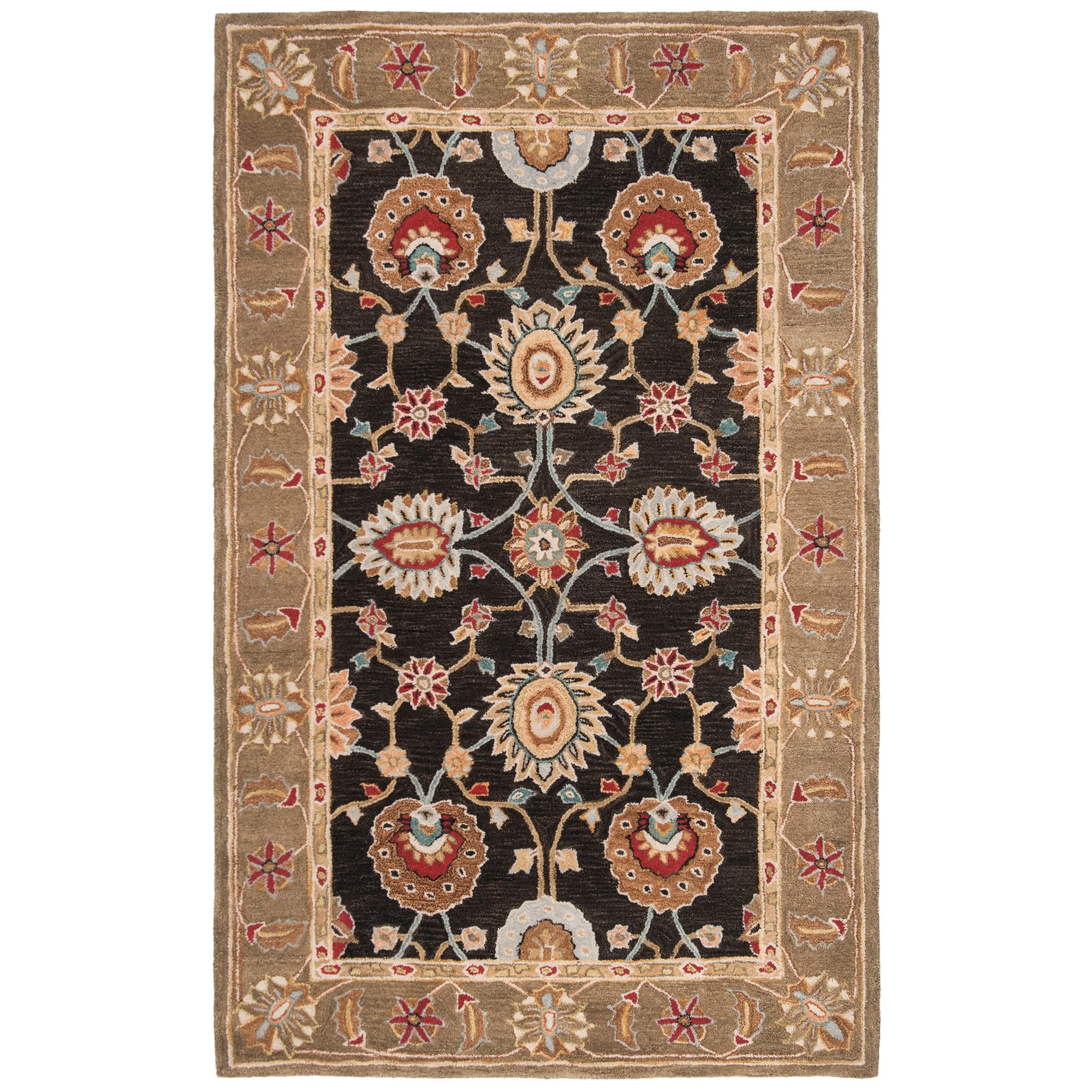 SAFAVIEH Handmade Anatolia Elmaz Traditional Oriental Hand-spun Wool Rug