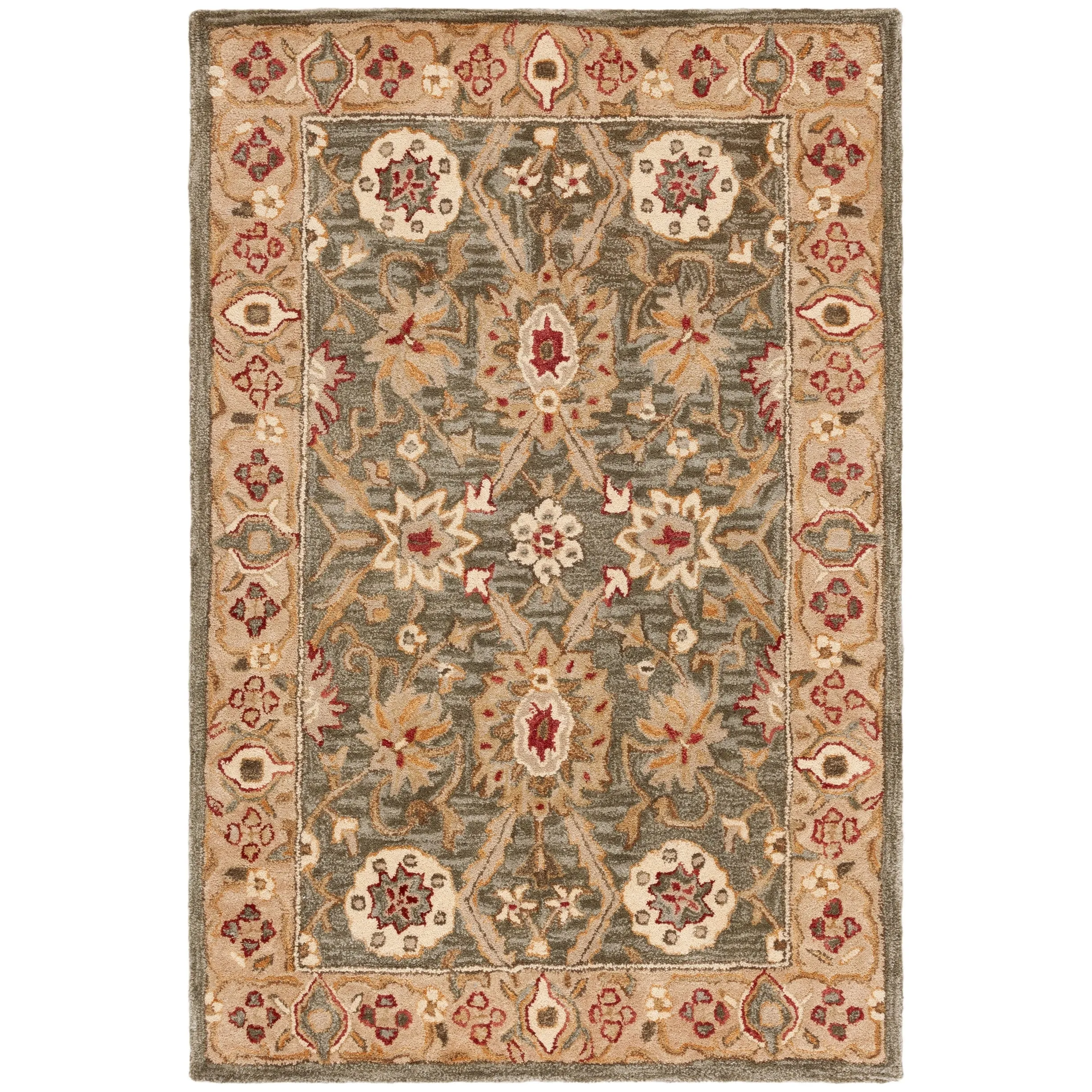 SAFAVIEH Handmade Anatolia Ylvije Traditional Oriental Hand-spun Wool Rug