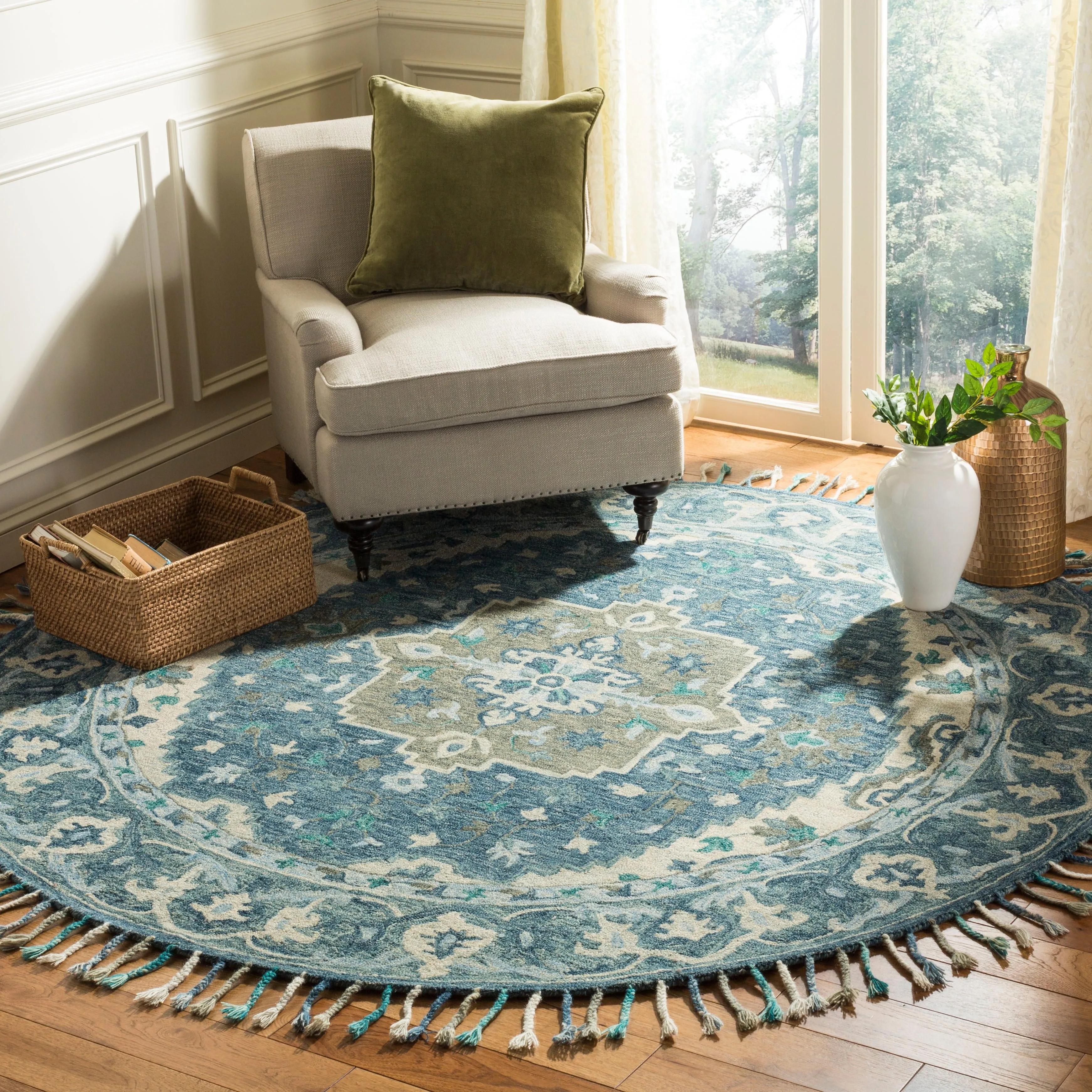 SAFAVIEH Handmade Aspen Corazon Boho Tribal Wool Rug