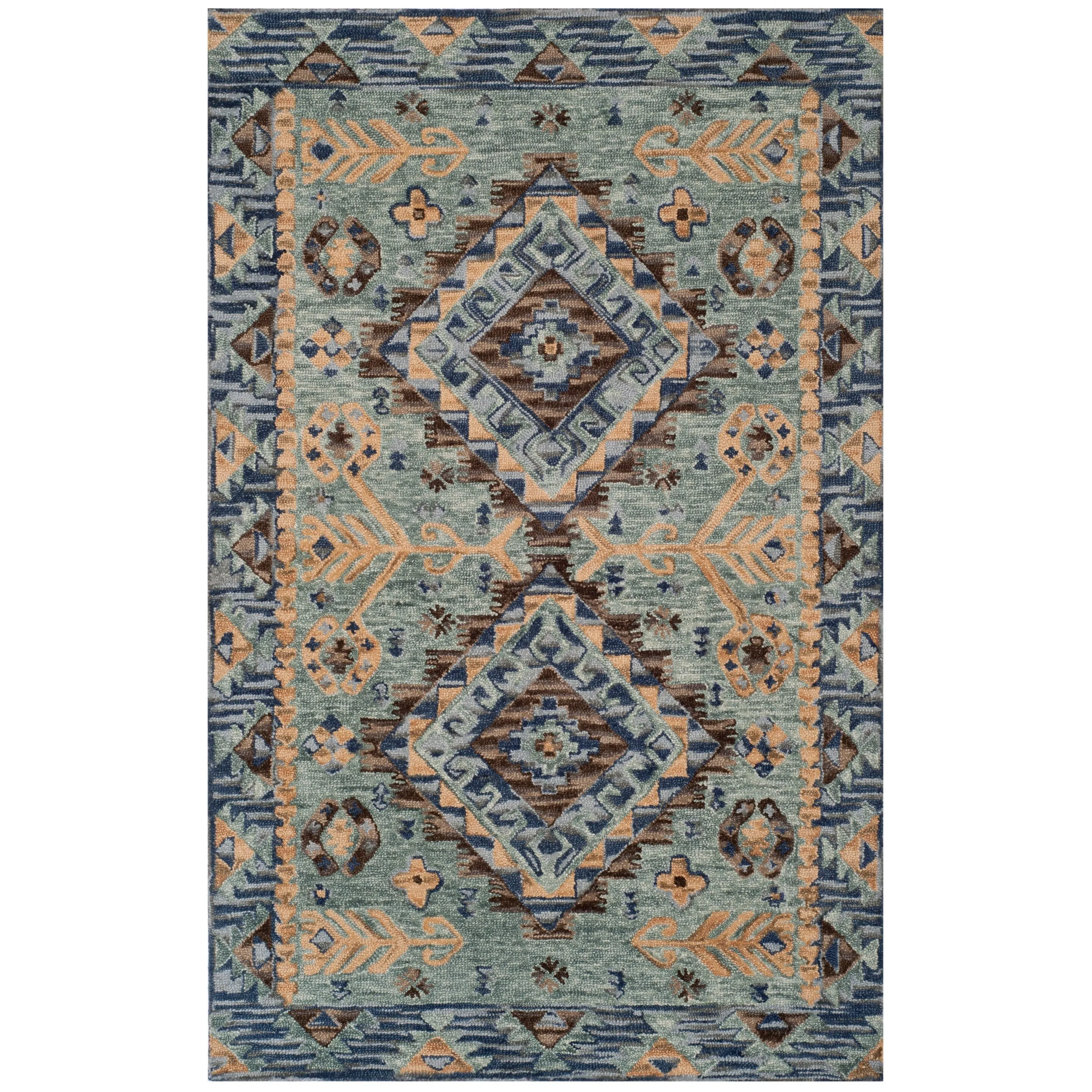 SAFAVIEH Handmade Aspen Ermira Boho Tribal Wool Rug