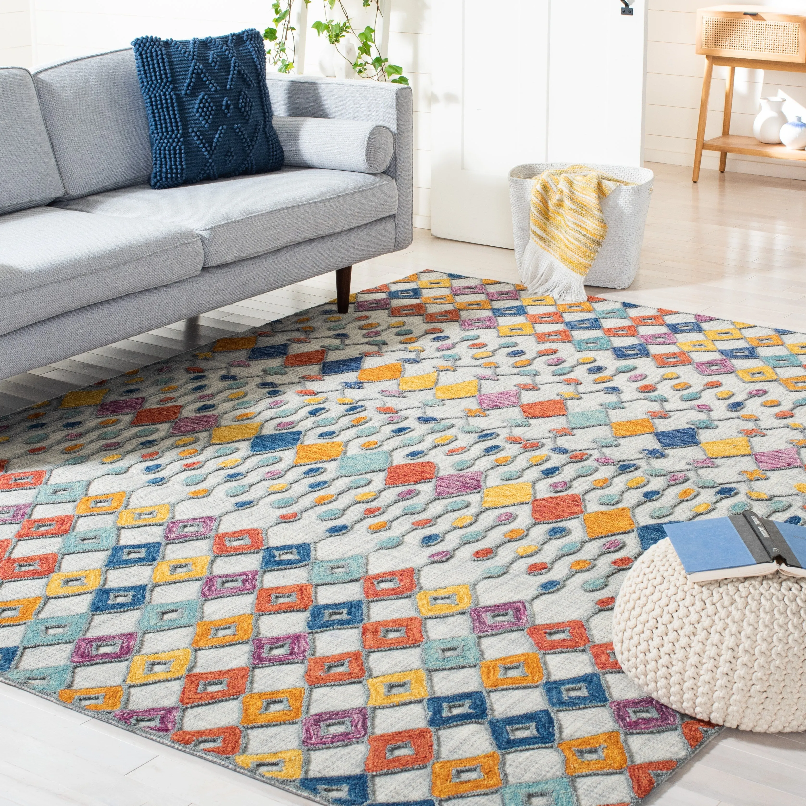SAFAVIEH Handmade Aspen Shega Moroccan Boho Wool Rug
