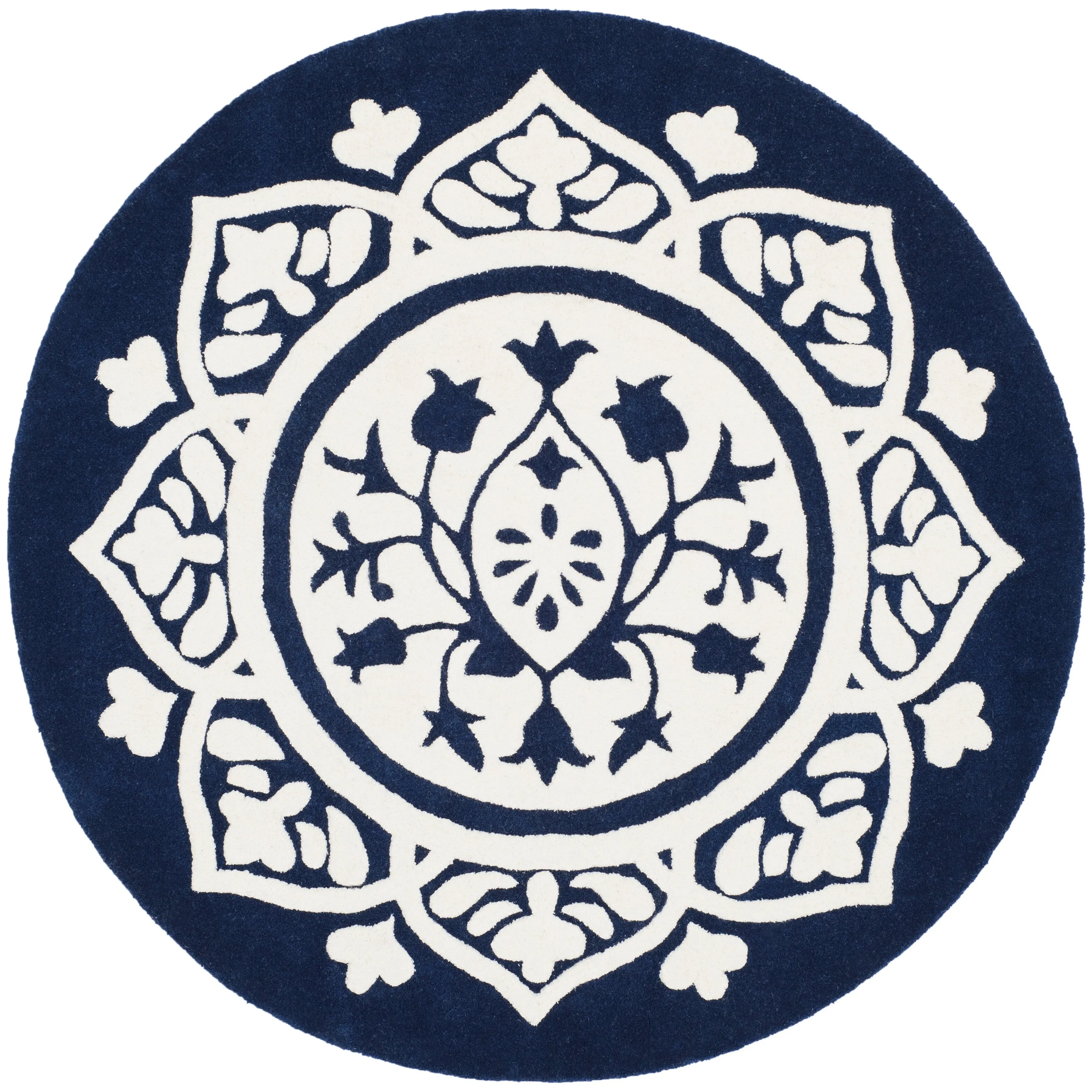 SAFAVIEH Handmade Bella Naina Modern Floral Wool Rug
