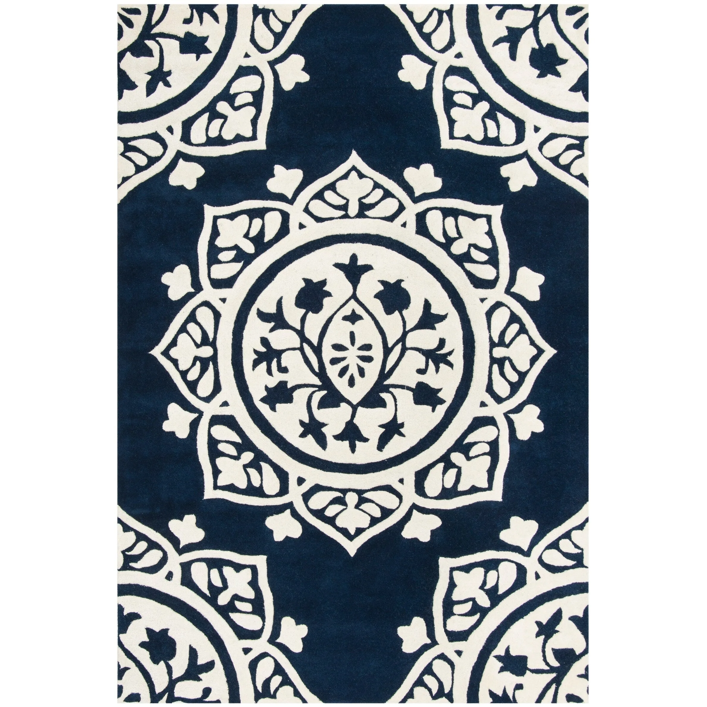 SAFAVIEH Handmade Bella Naina Modern Floral Wool Rug