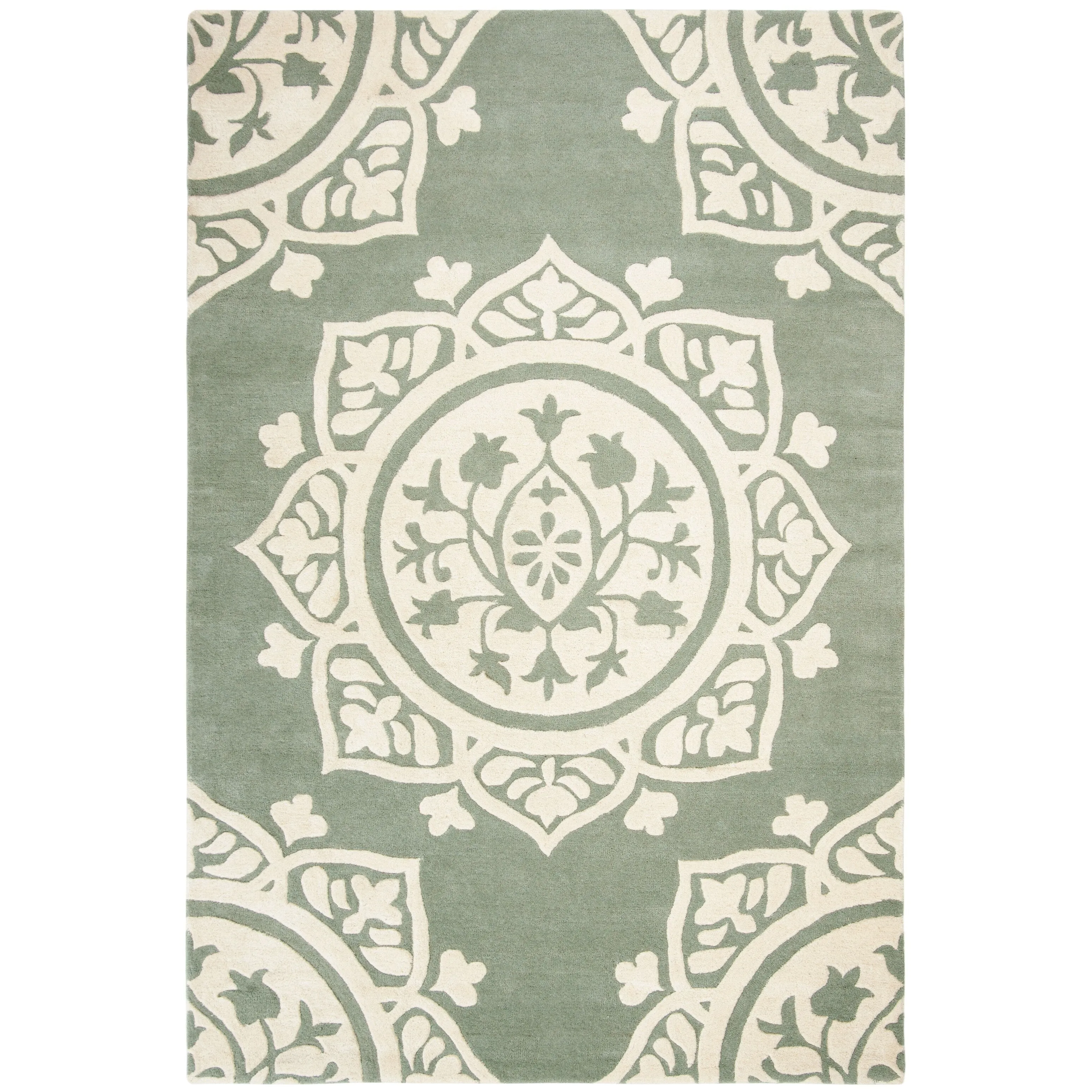 SAFAVIEH Handmade Bella Naina Modern Floral Wool Rug