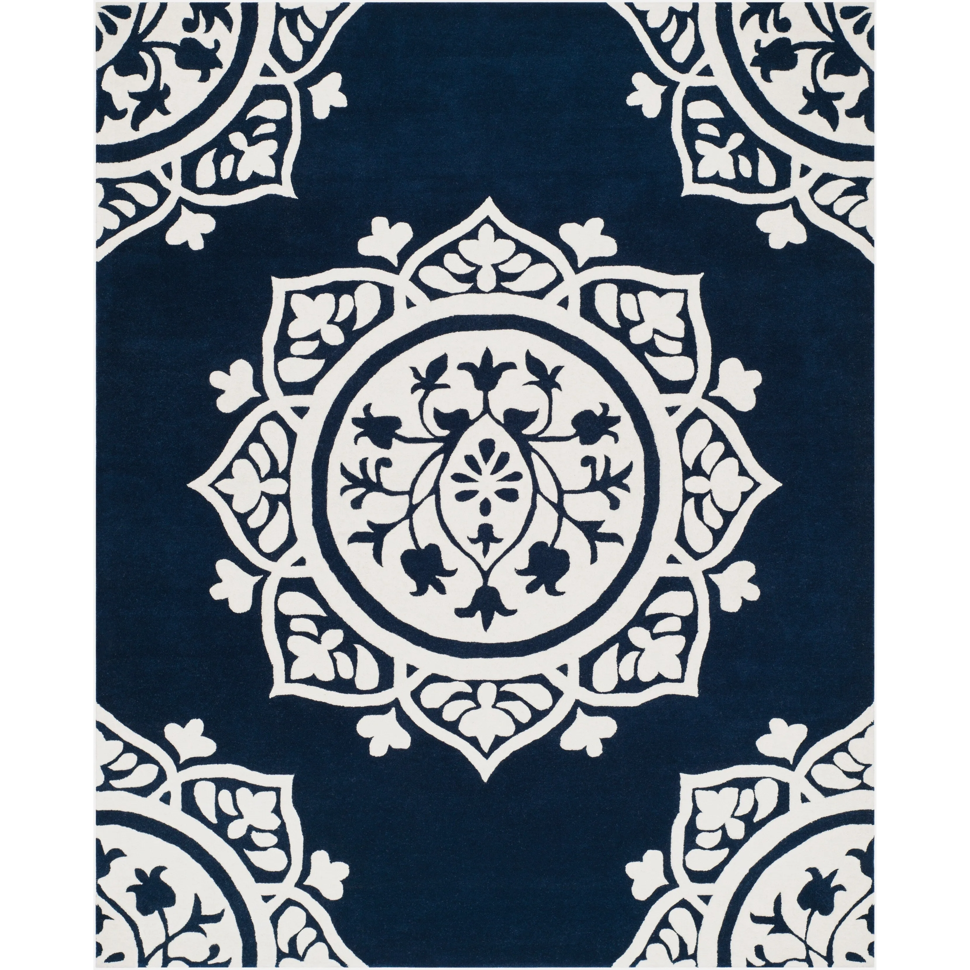 SAFAVIEH Handmade Bella Naina Modern Floral Wool Rug