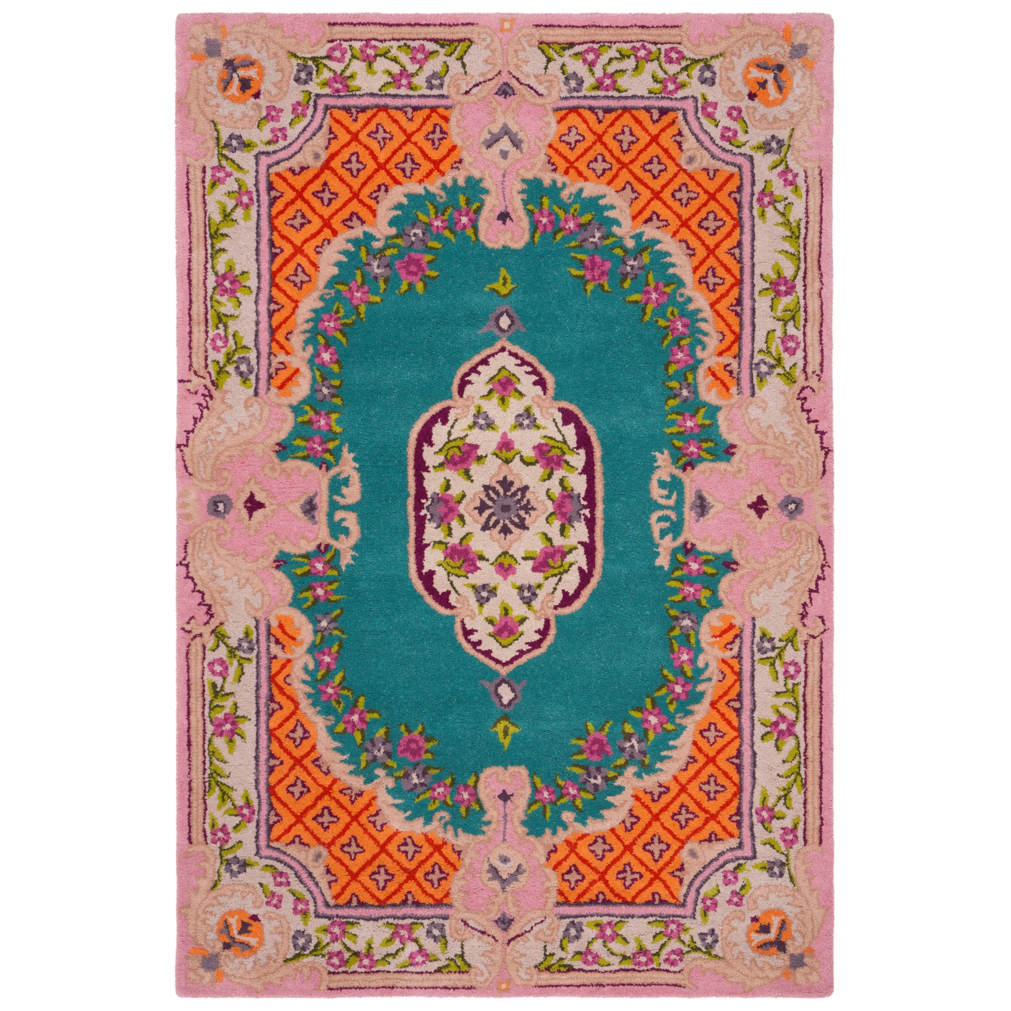 SAFAVIEH Handmade Bellagio Tatevik Oriental Medallion Wool Rug