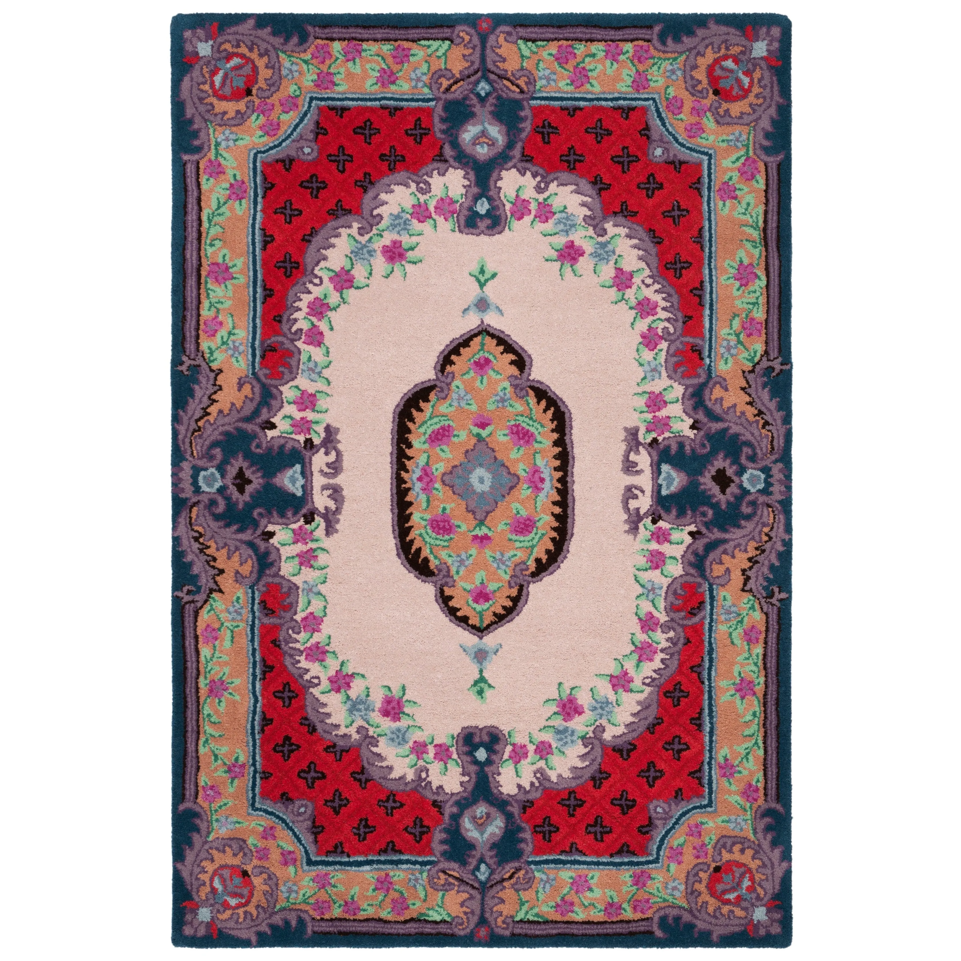 SAFAVIEH Handmade Bellagio Tatevik Oriental Medallion Wool Rug