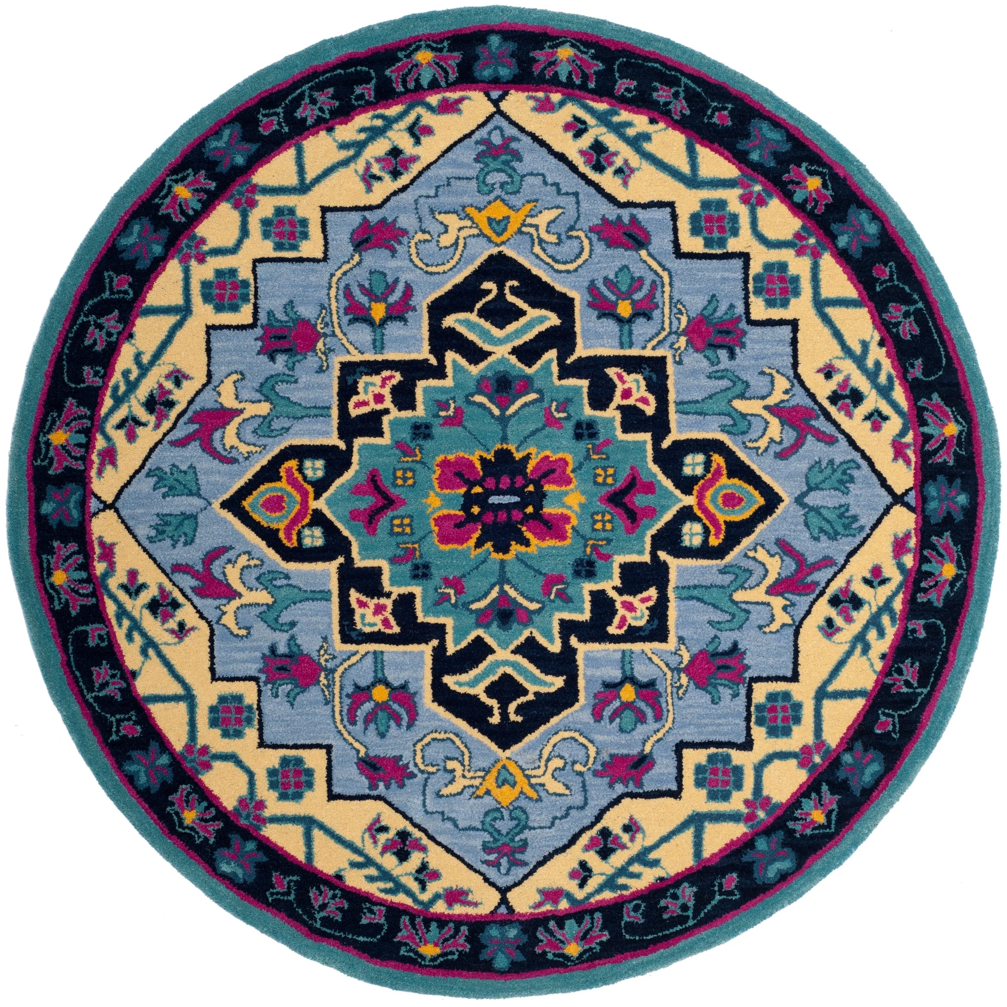 SAFAVIEH Handmade Bellagio Toma Modern Oriental Wool Rug
