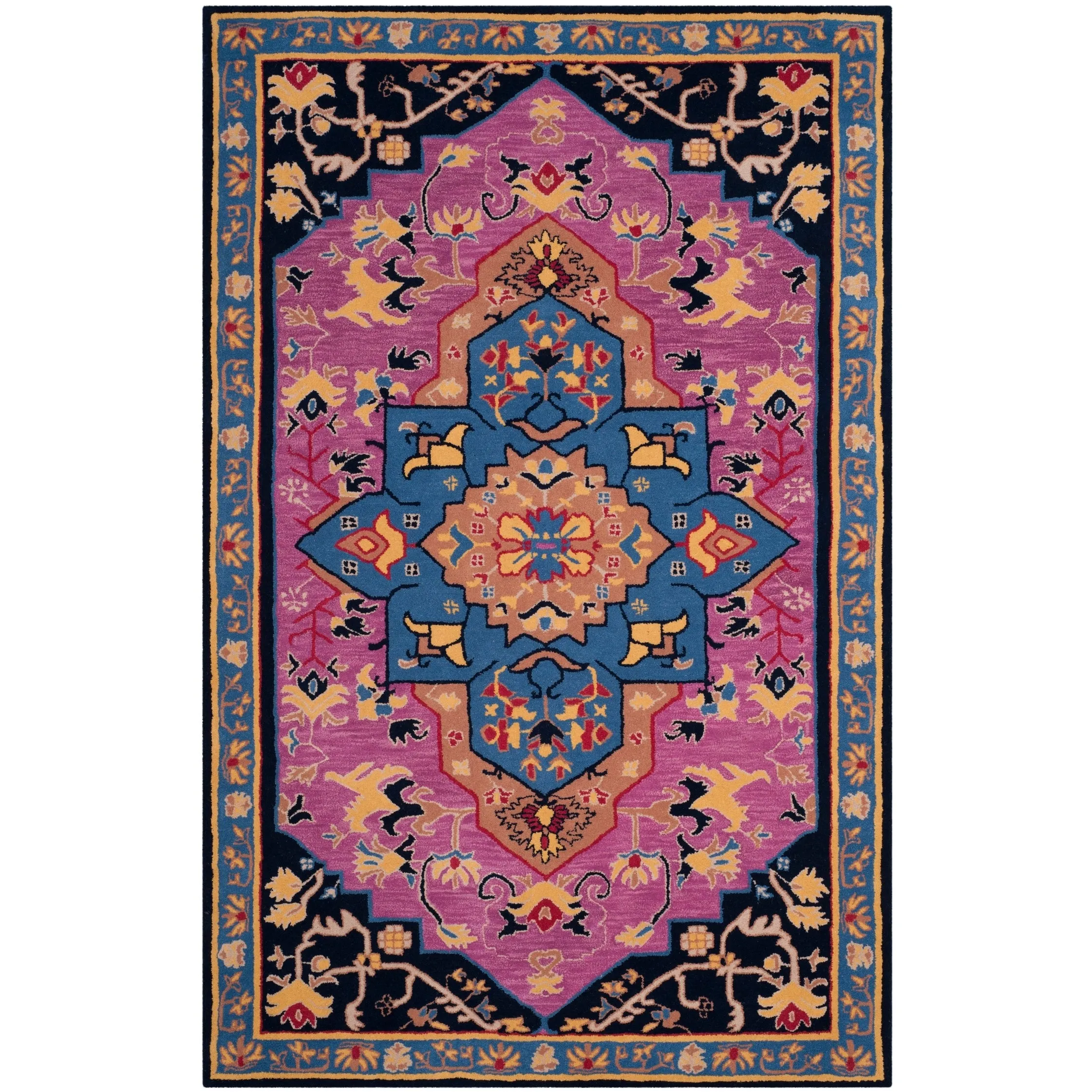 SAFAVIEH Handmade Bellagio Toma Modern Oriental Wool Rug