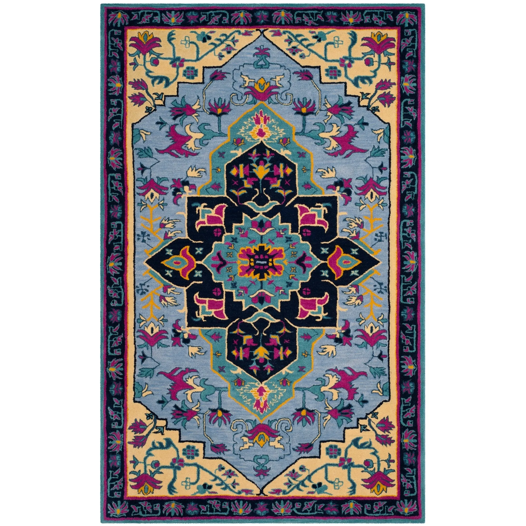 SAFAVIEH Handmade Bellagio Toma Modern Oriental Wool Rug