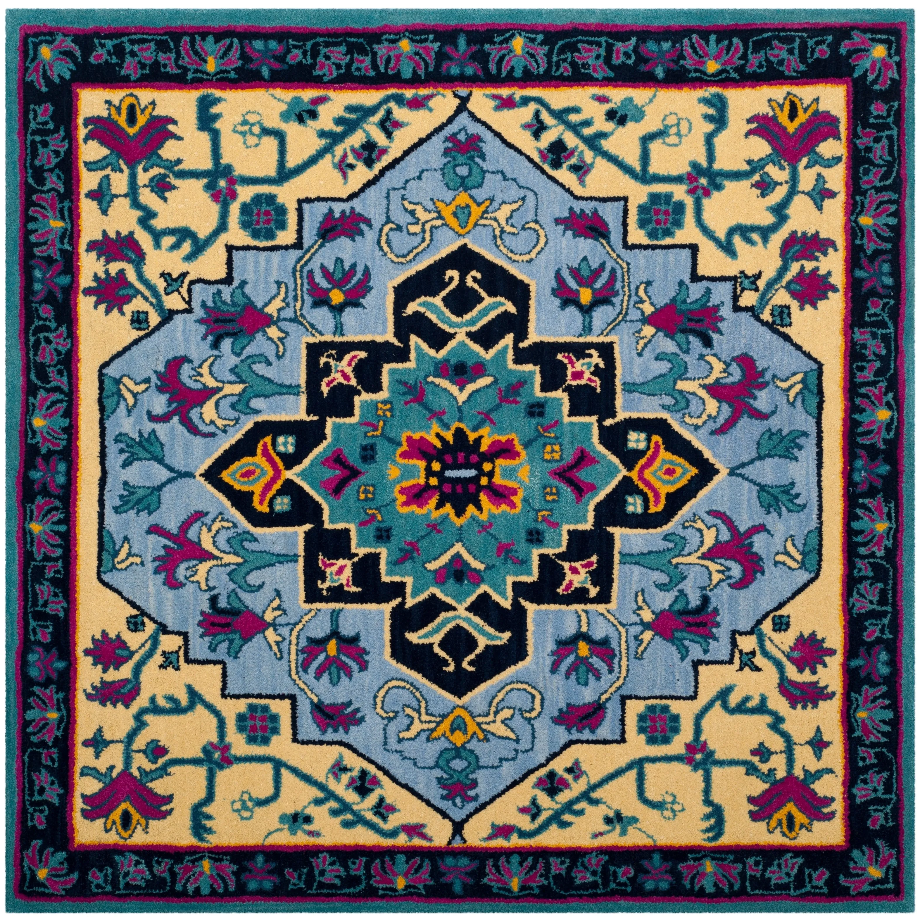SAFAVIEH Handmade Bellagio Toma Modern Oriental Wool Rug