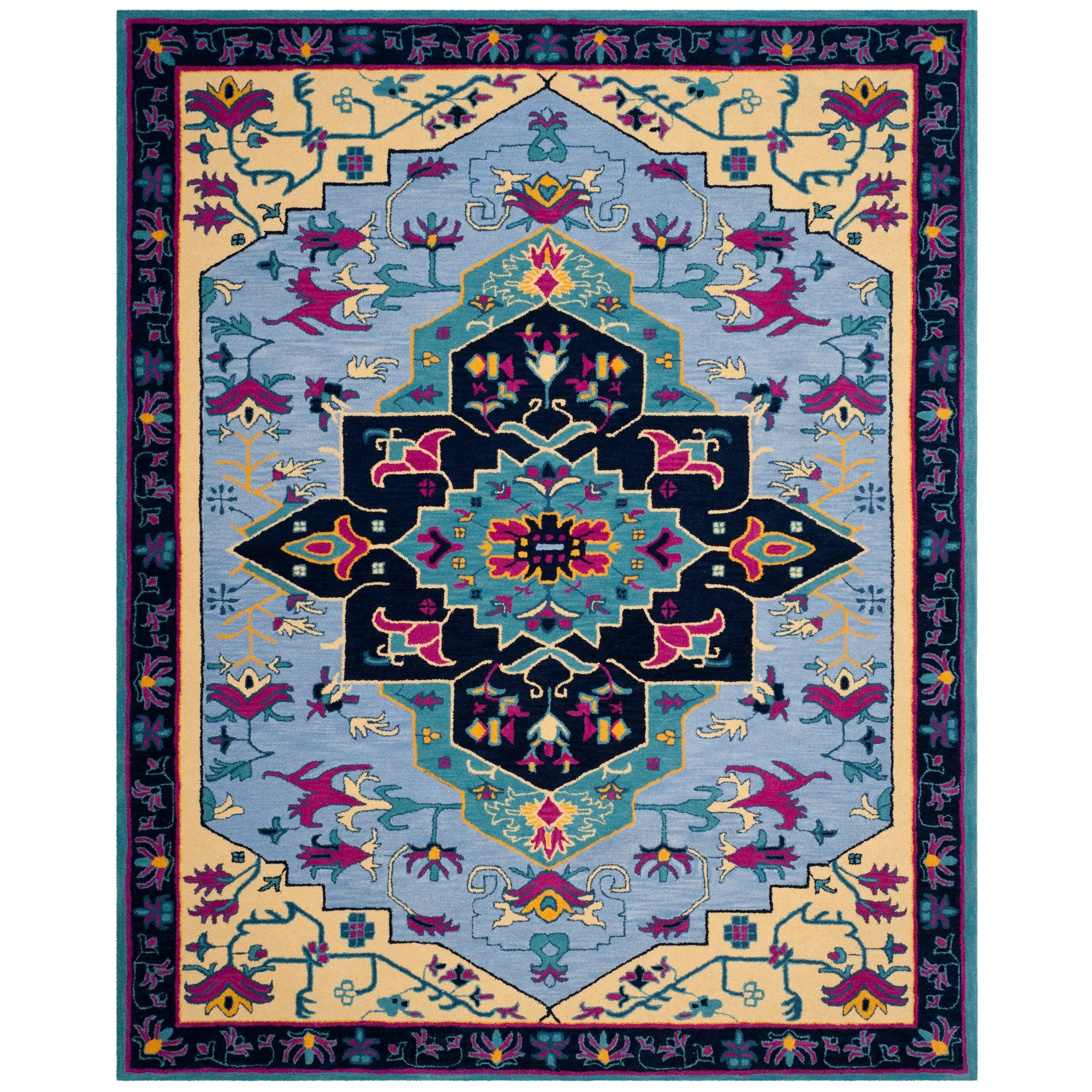 SAFAVIEH Handmade Bellagio Toma Modern Oriental Wool Rug
