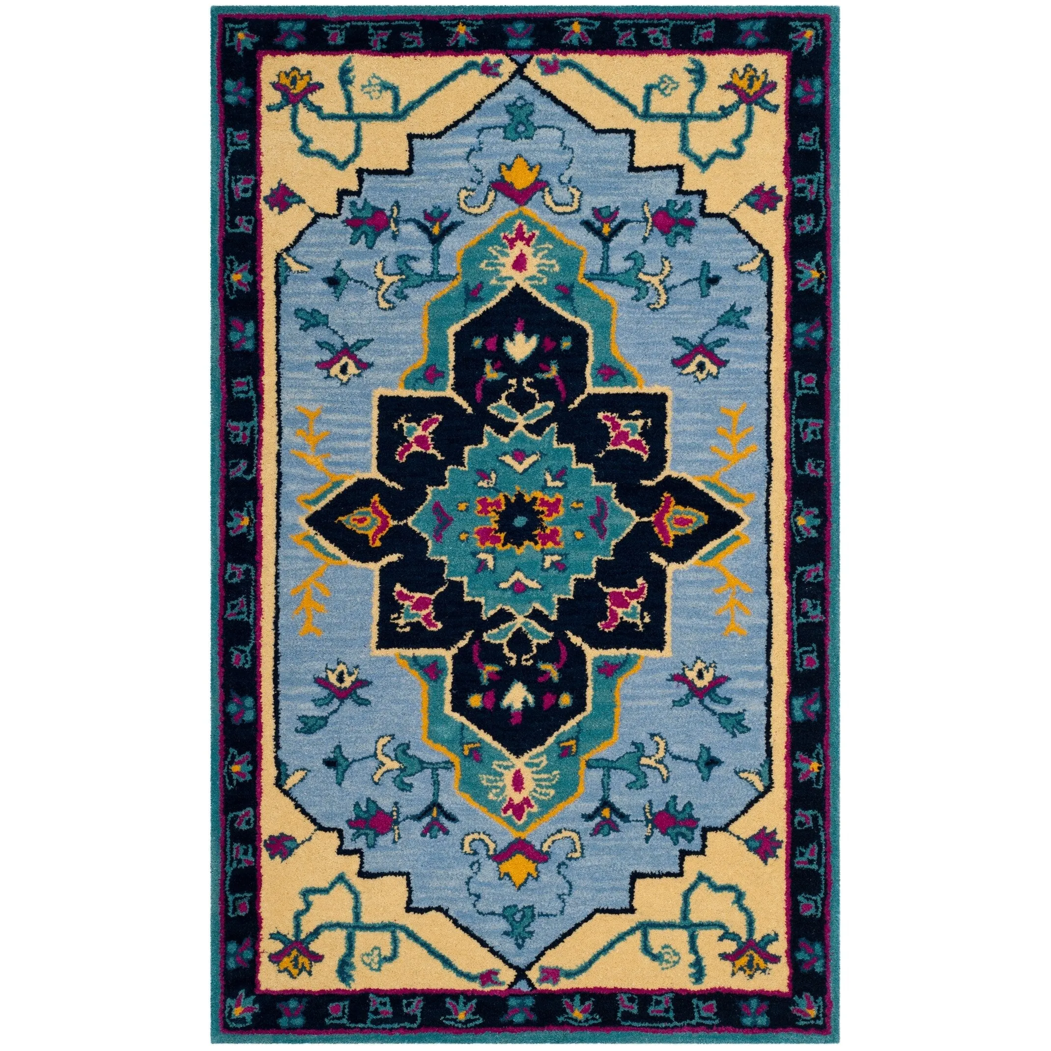 SAFAVIEH Handmade Bellagio Toma Modern Oriental Wool Rug