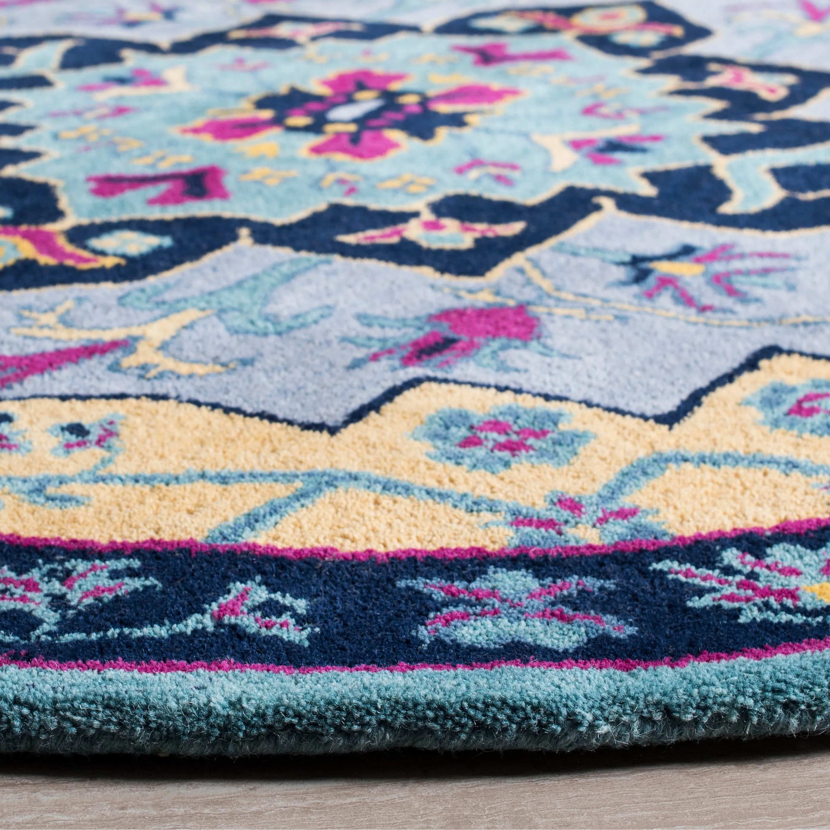 SAFAVIEH Handmade Bellagio Toma Modern Oriental Wool Rug
