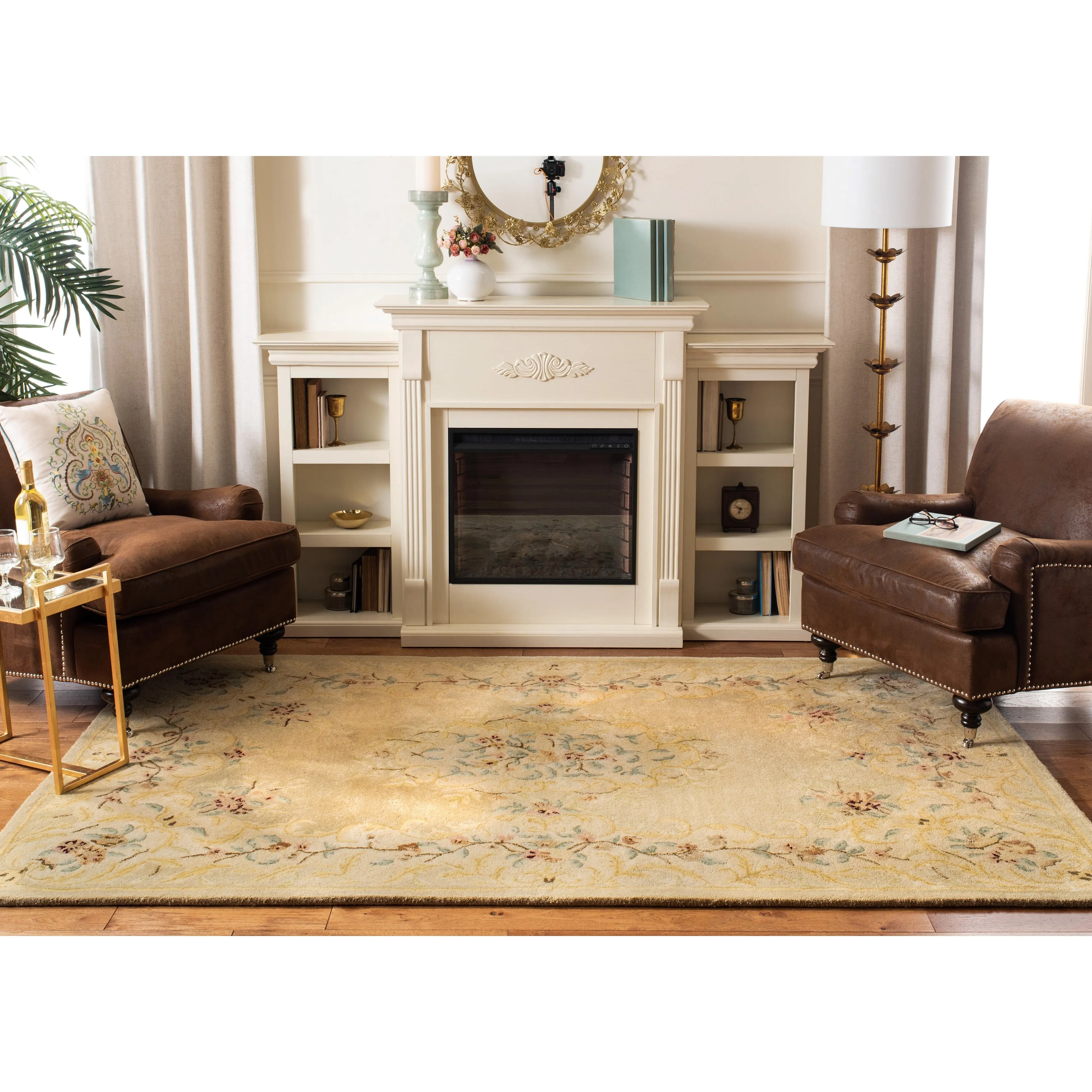 SAFAVIEH Handmade Bergama Folkea Oriental Hand-spun Wool Rug