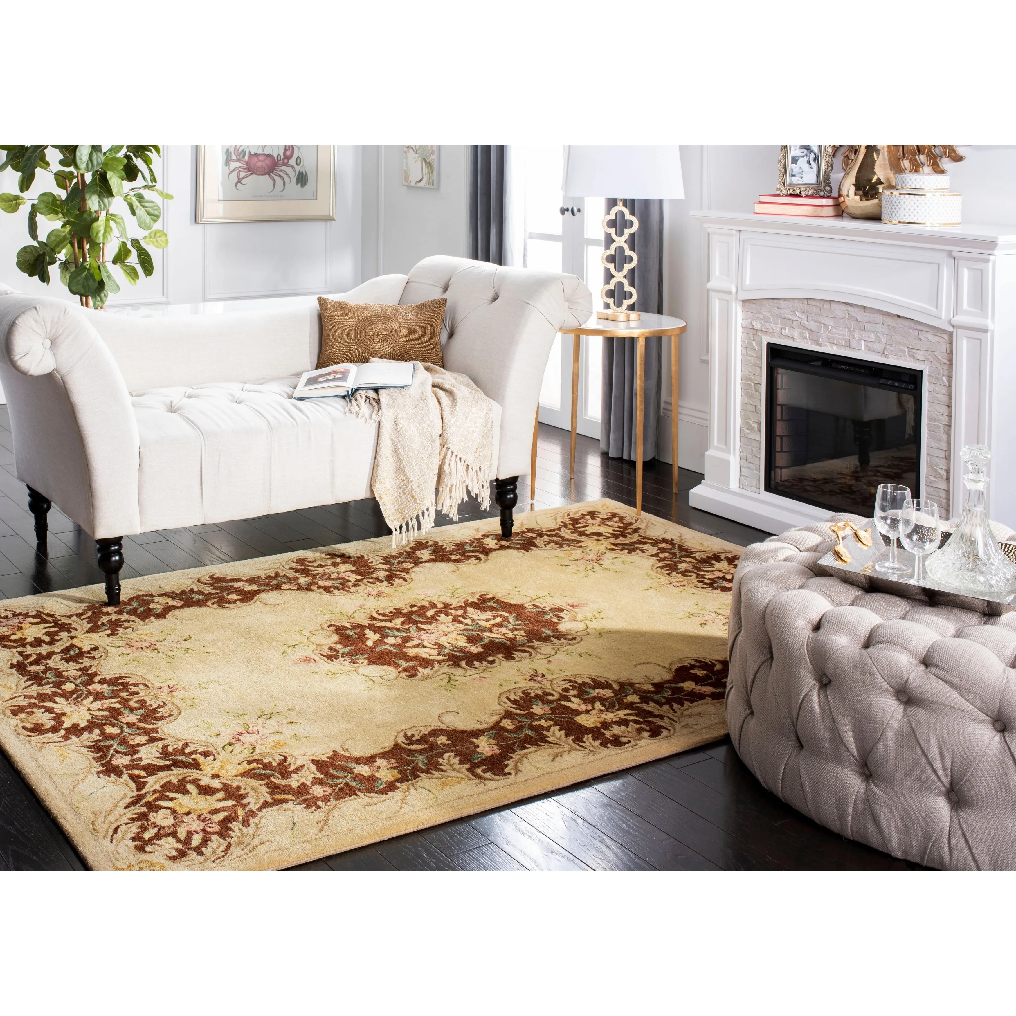 SAFAVIEH Handmade Bergama Folkea Oriental Hand-spun Wool Rug