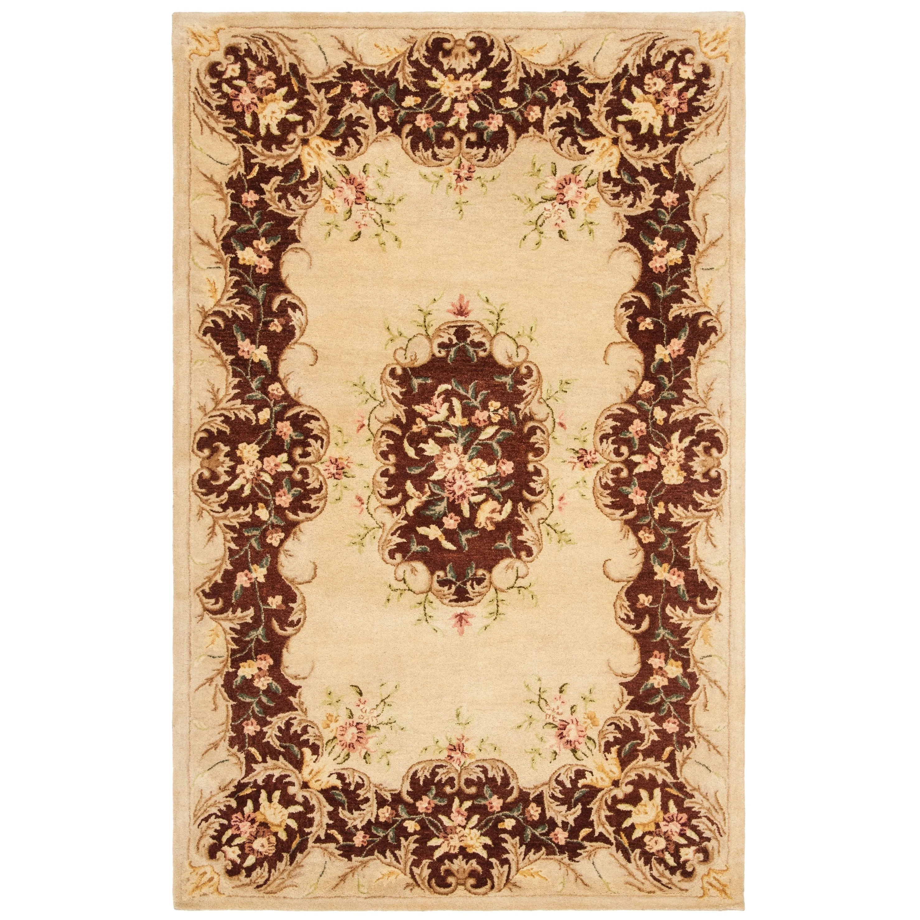 SAFAVIEH Handmade Bergama Folkea Oriental Hand-spun Wool Rug