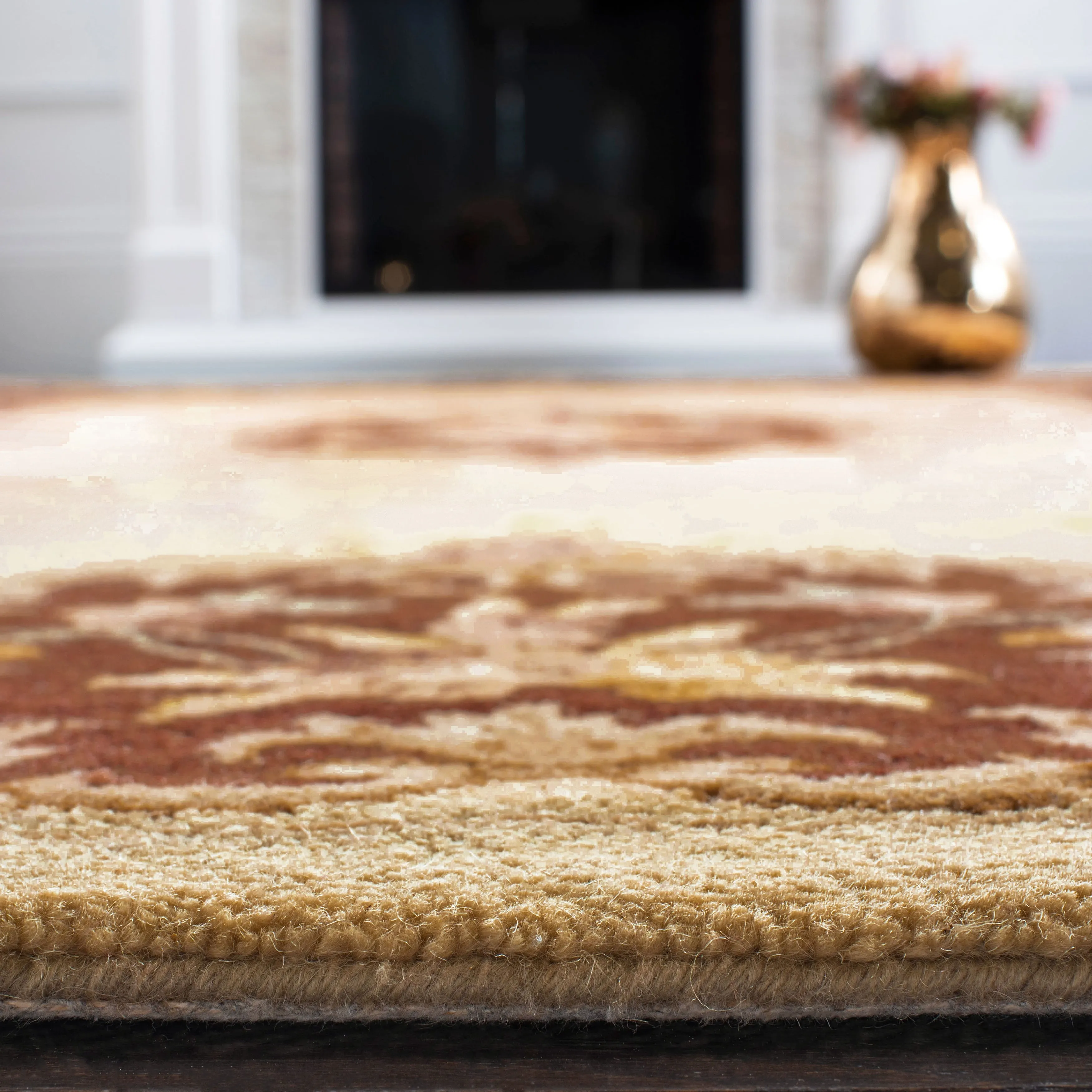 SAFAVIEH Handmade Bergama Folkea Oriental Hand-spun Wool Rug