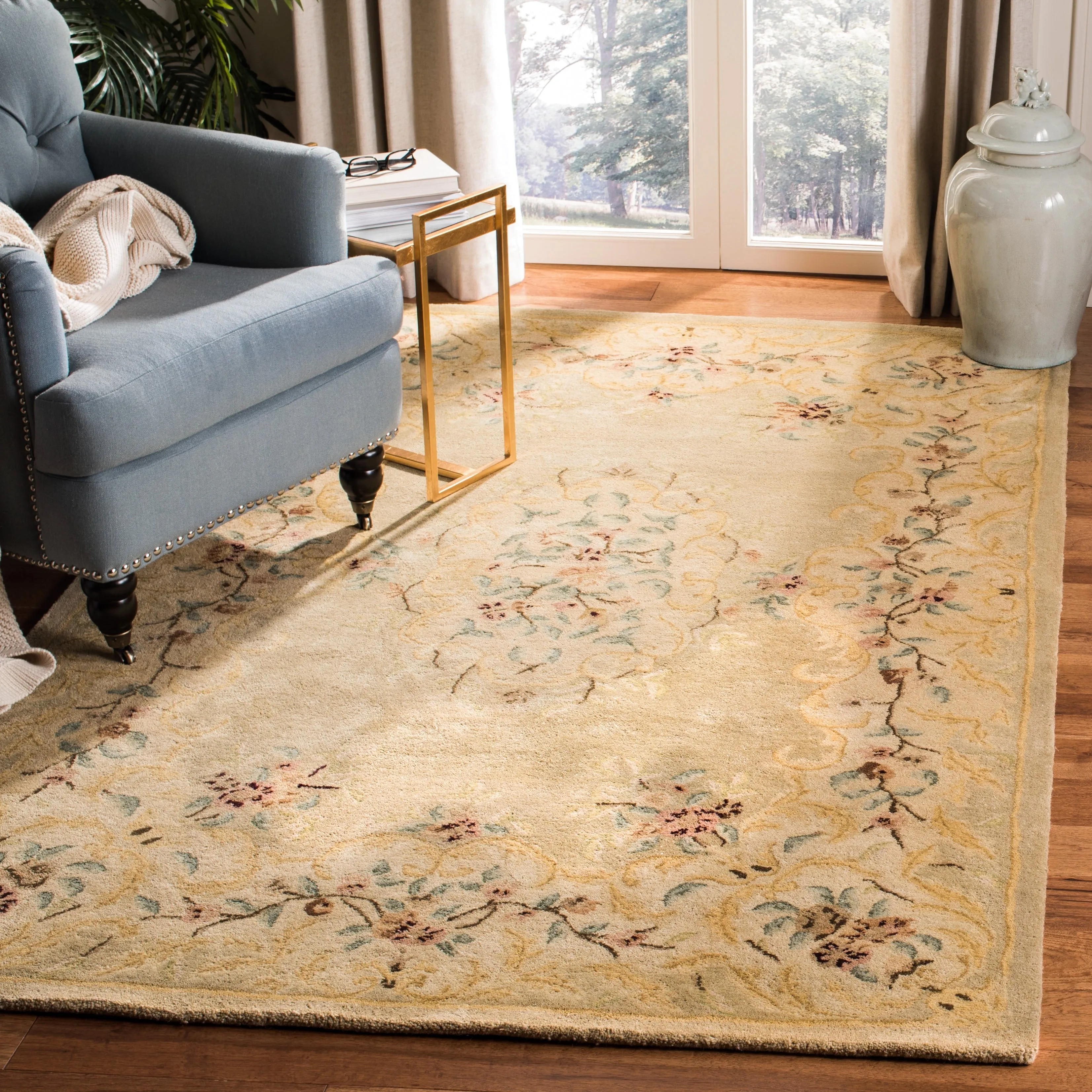 SAFAVIEH Handmade Bergama Folkea Oriental Hand-spun Wool Rug