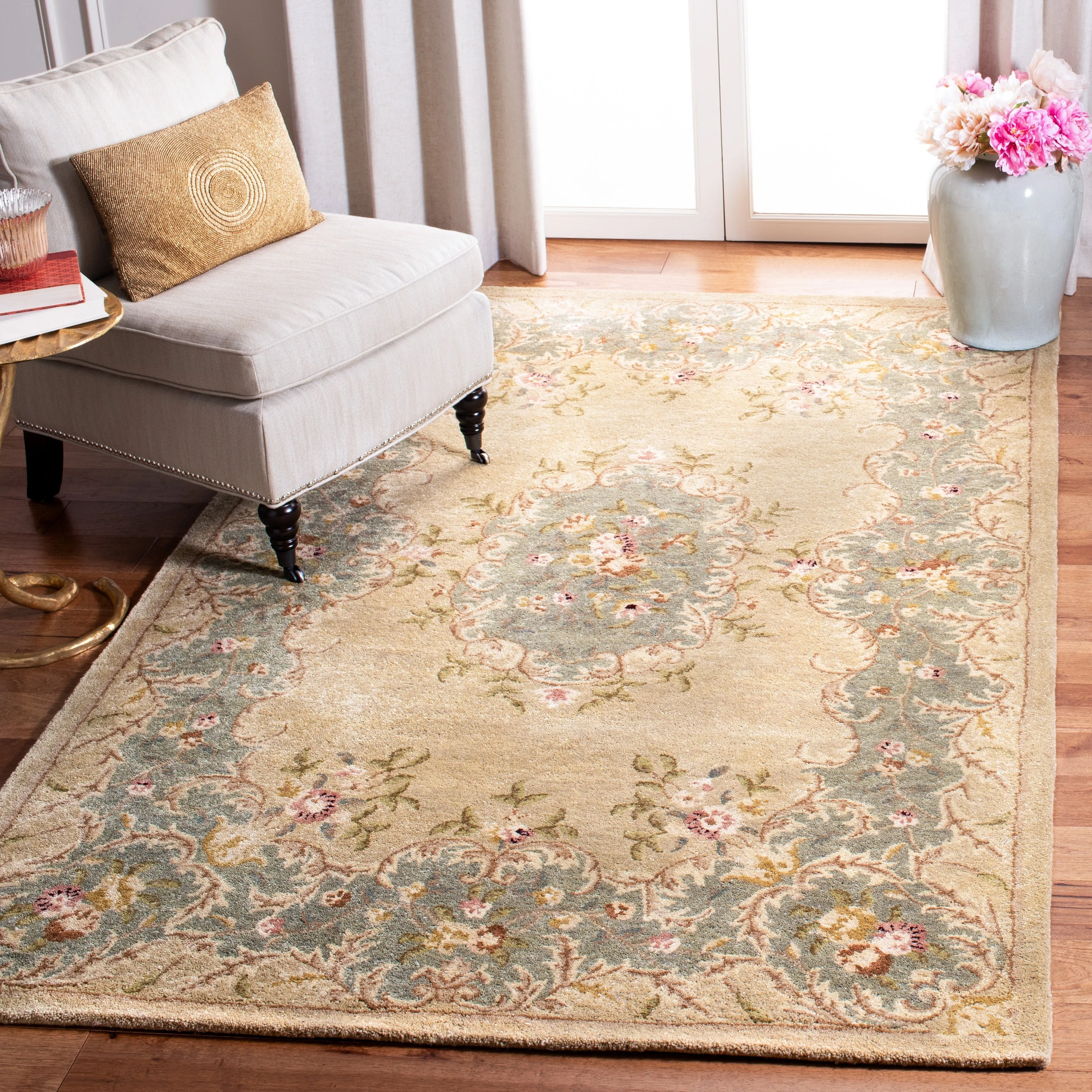 SAFAVIEH Handmade Bergama Folkea Oriental Hand-spun Wool Rug