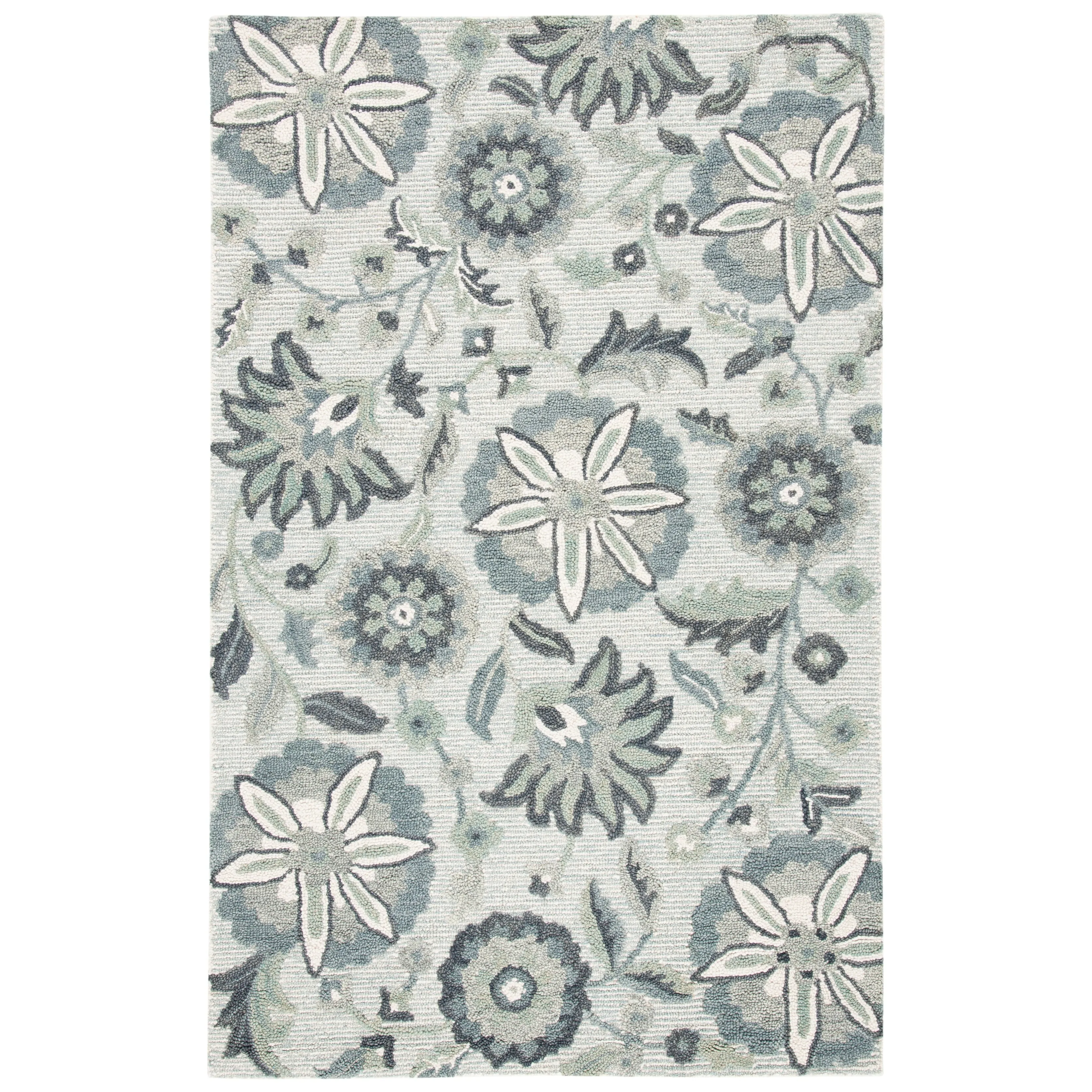 SAFAVIEH Handmade Blossom Agripina Floral Wool Rug