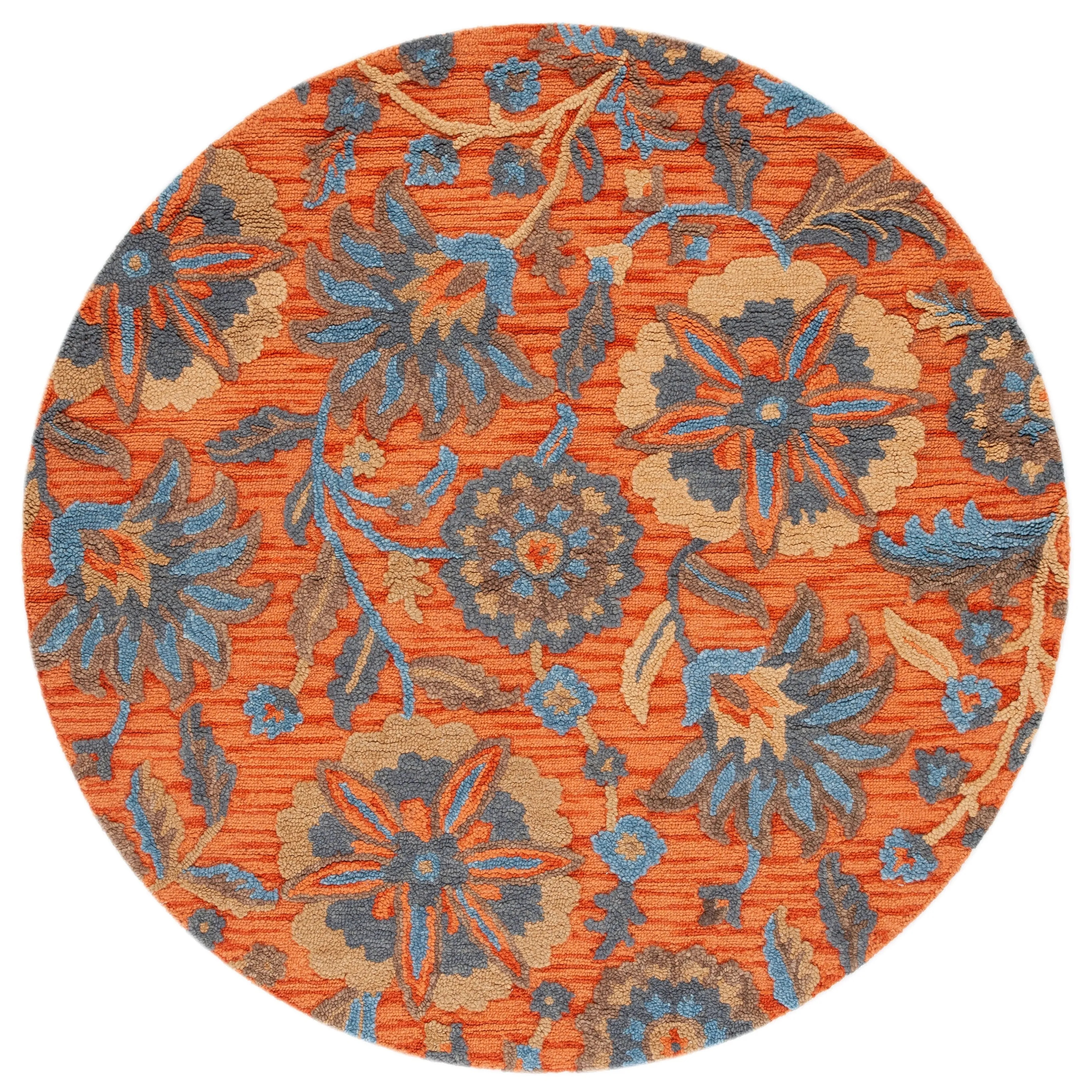 SAFAVIEH Handmade Blossom Agripina Floral Wool Rug