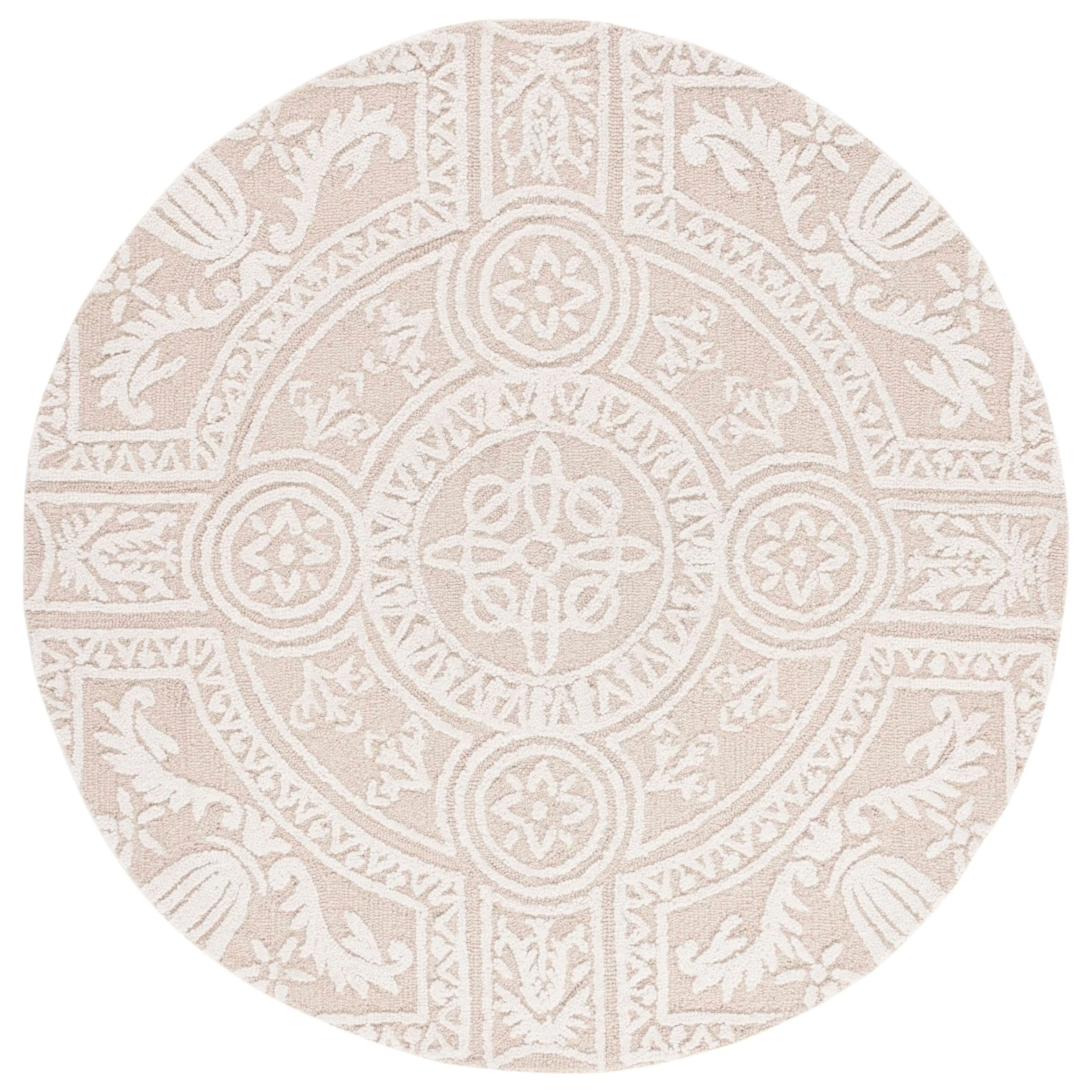 SAFAVIEH Handmade Blossom Alfina Modern Floral Wool Rug