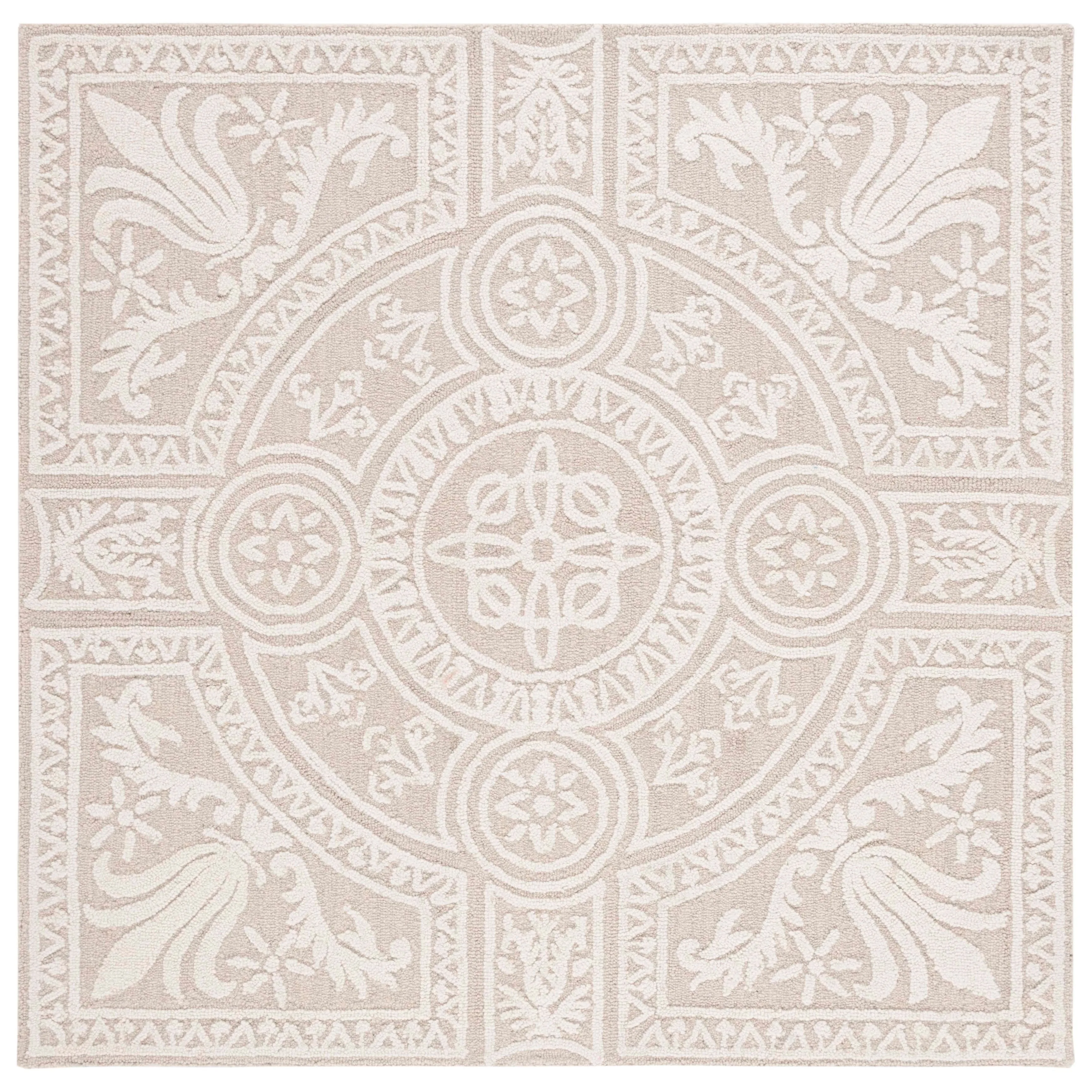SAFAVIEH Handmade Blossom Alfina Modern Floral Wool Rug