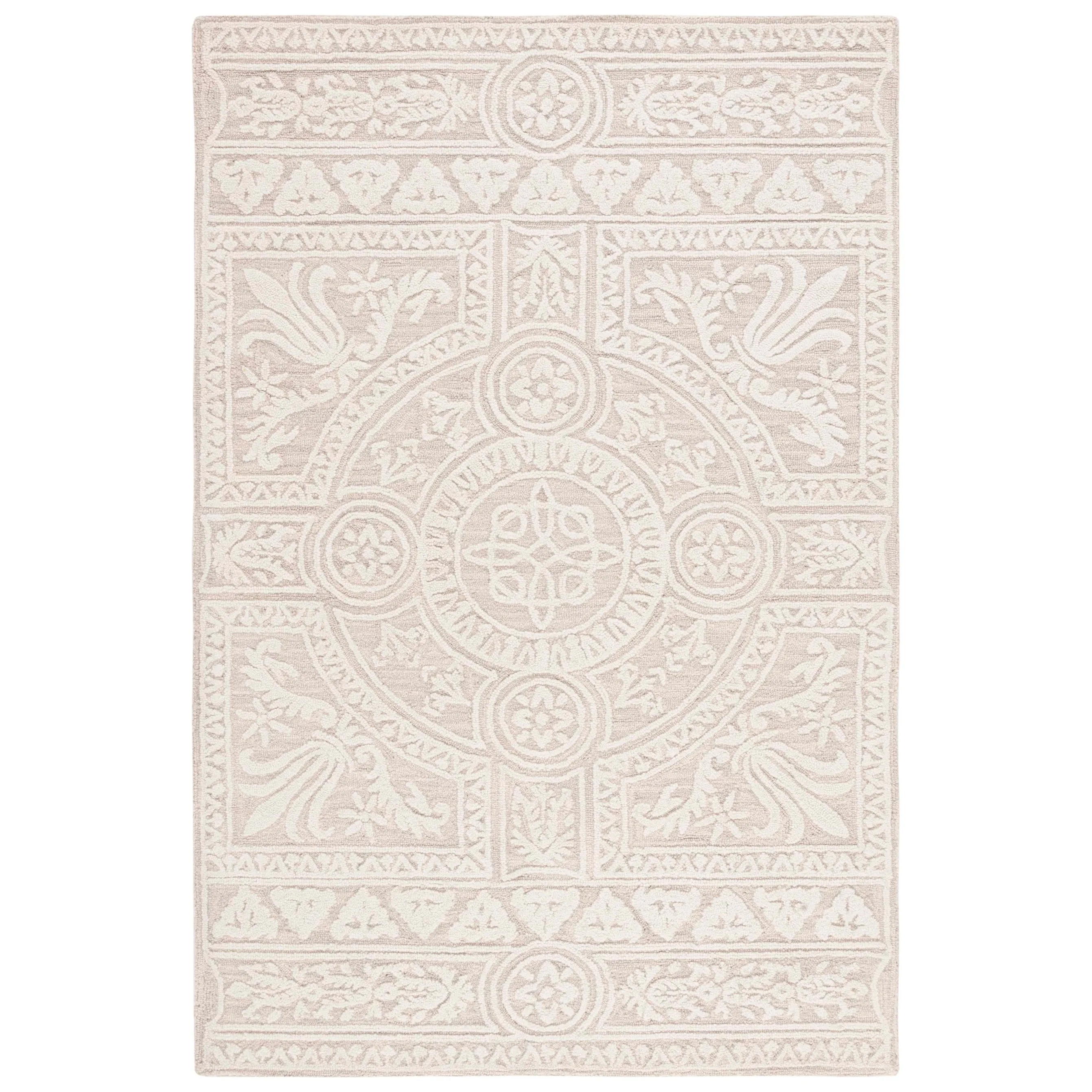 SAFAVIEH Handmade Blossom Alfina Modern Floral Wool Rug