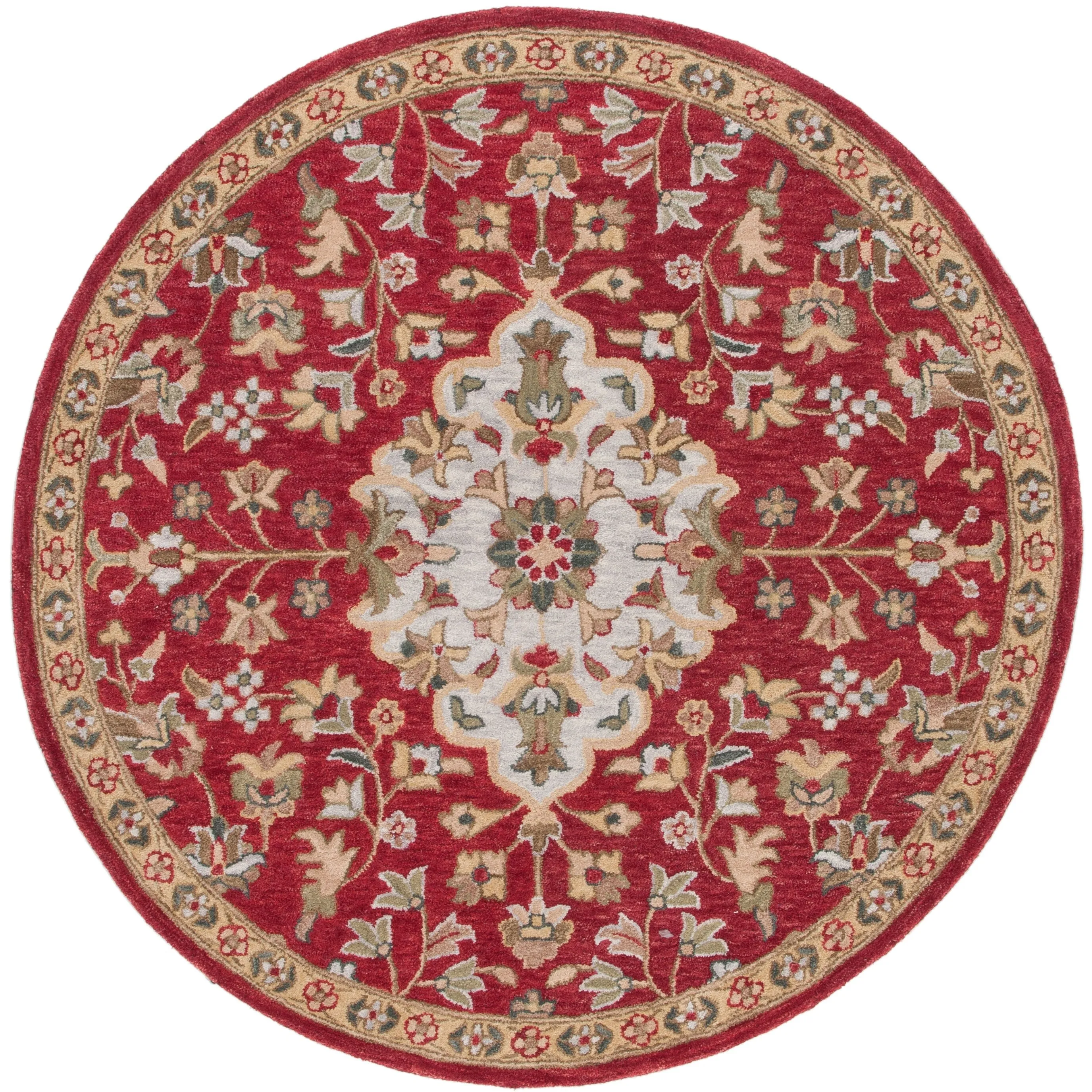 SAFAVIEH Handmade Blossom Arnlaug French Country Wool Rug