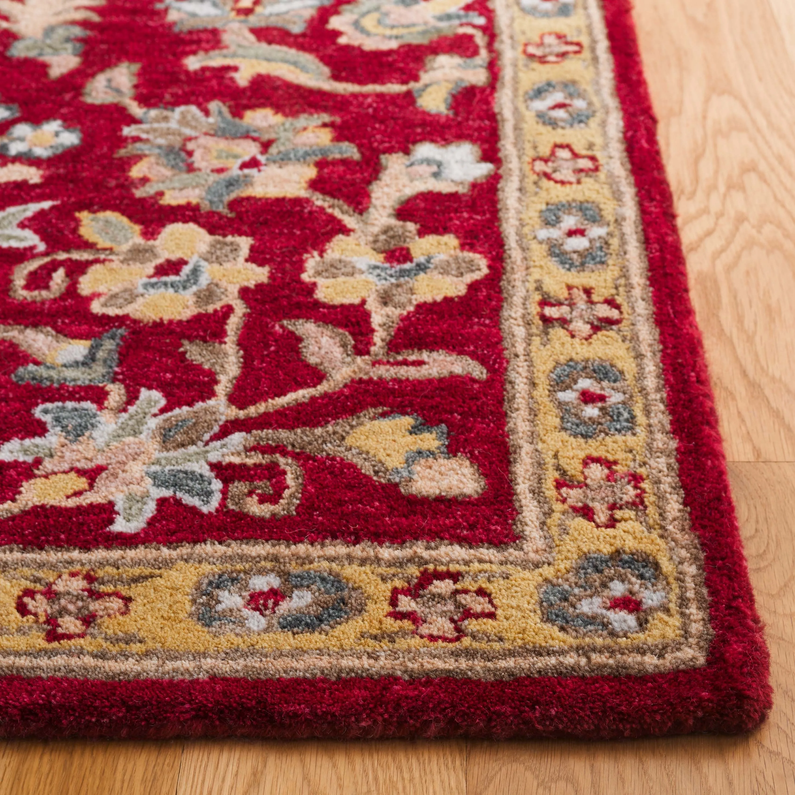 SAFAVIEH Handmade Blossom Arnlaug French Country Wool Rug