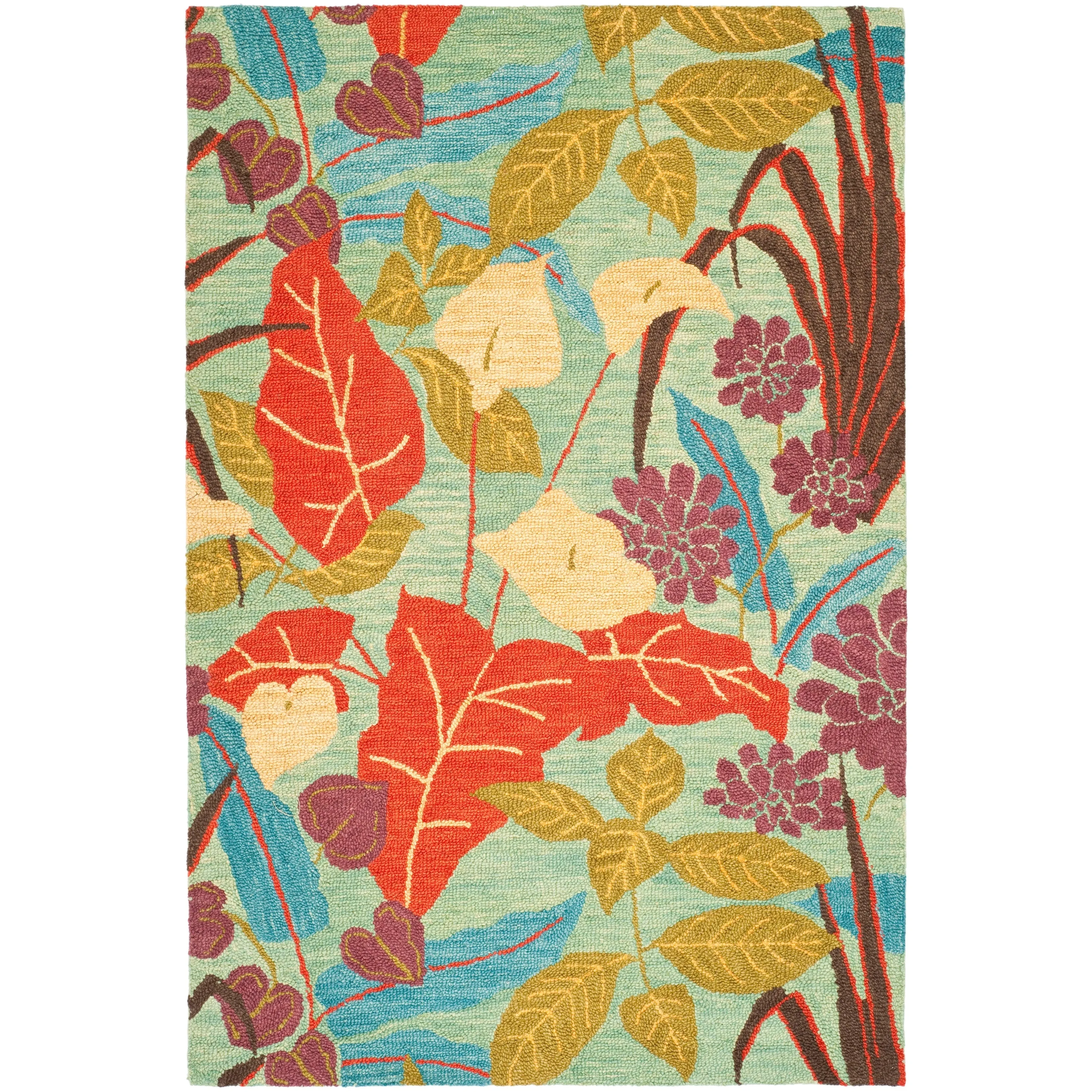 SAFAVIEH Handmade Blossom Celene Traditional Wool Rug