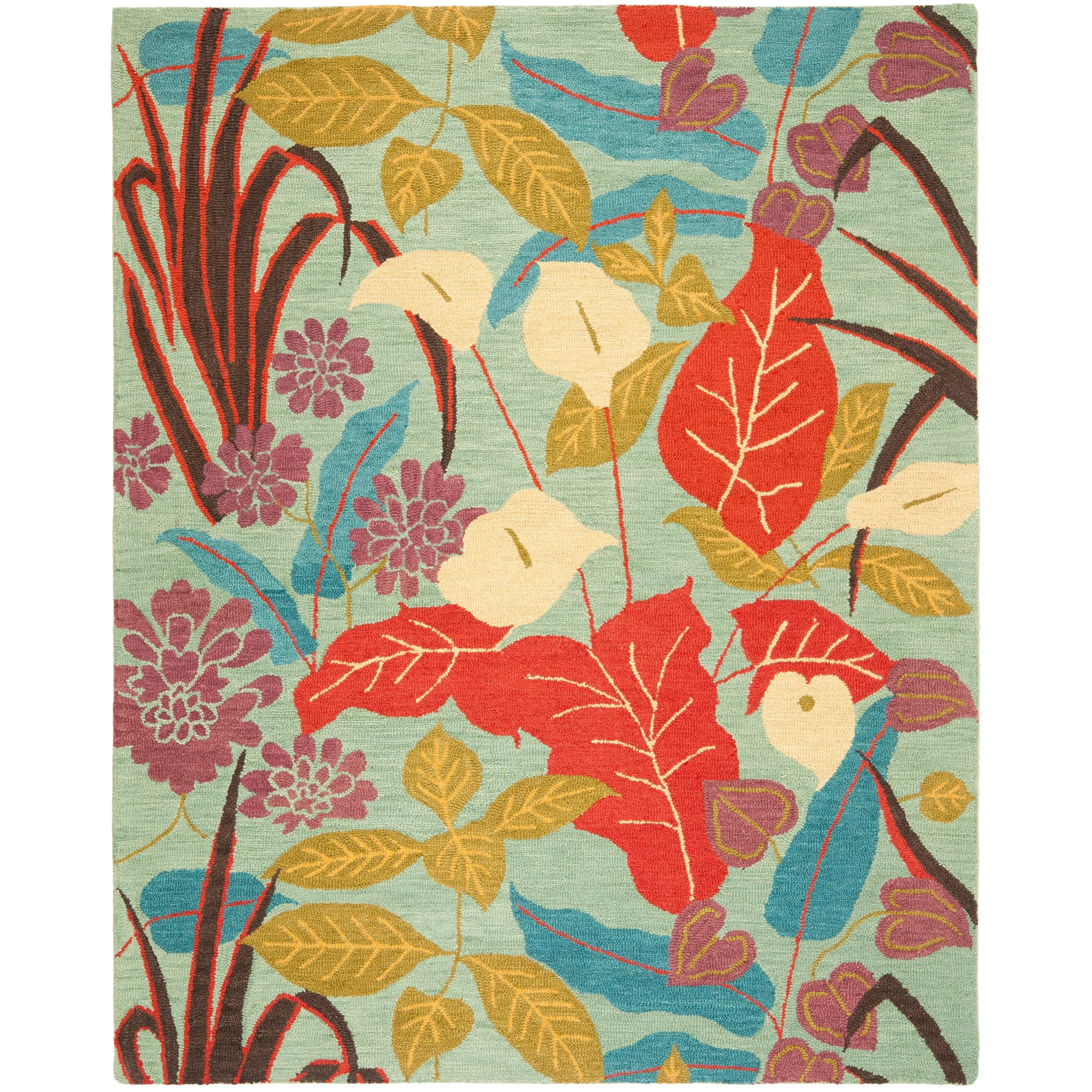 SAFAVIEH Handmade Blossom Celene Traditional Wool Rug
