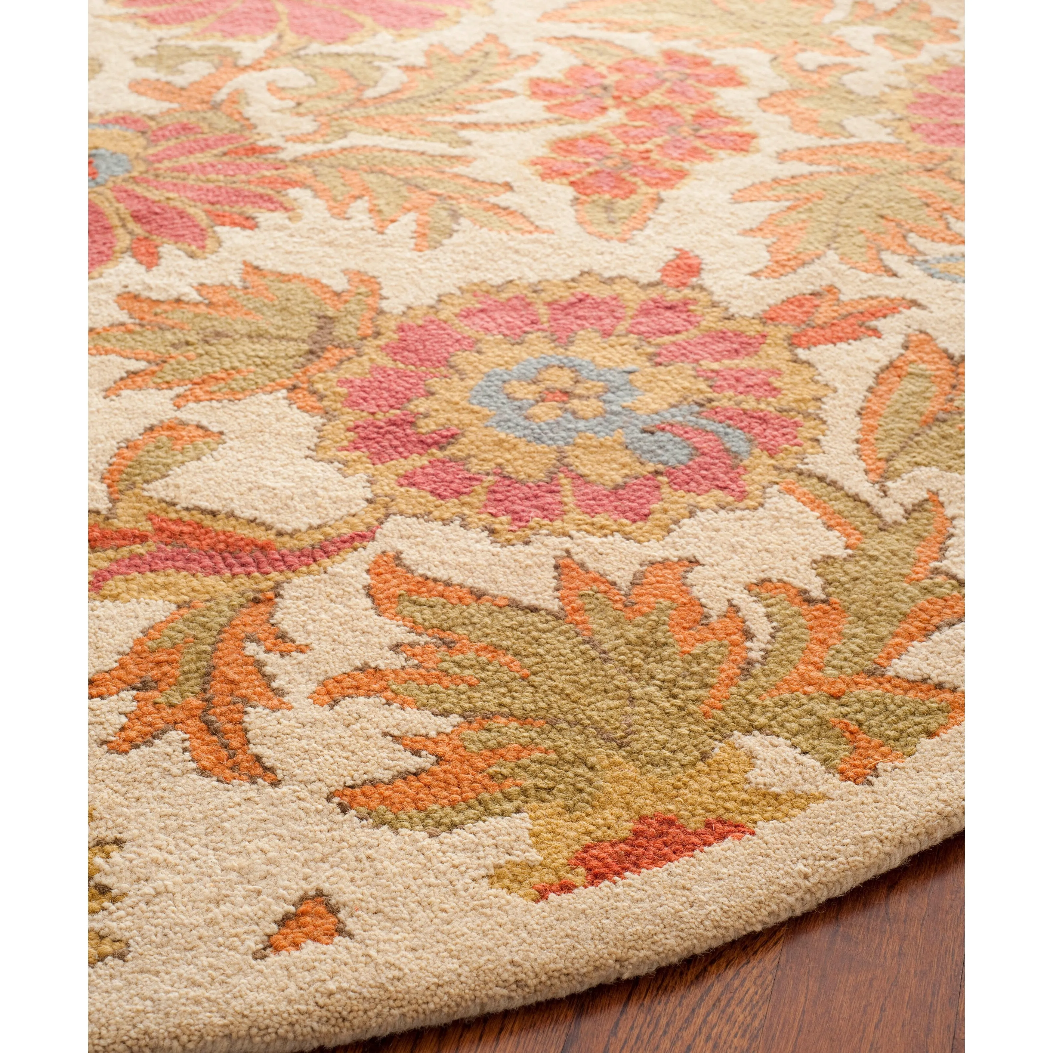 SAFAVIEH Handmade Blossom Kseniya Modern Floral Wool Rug
