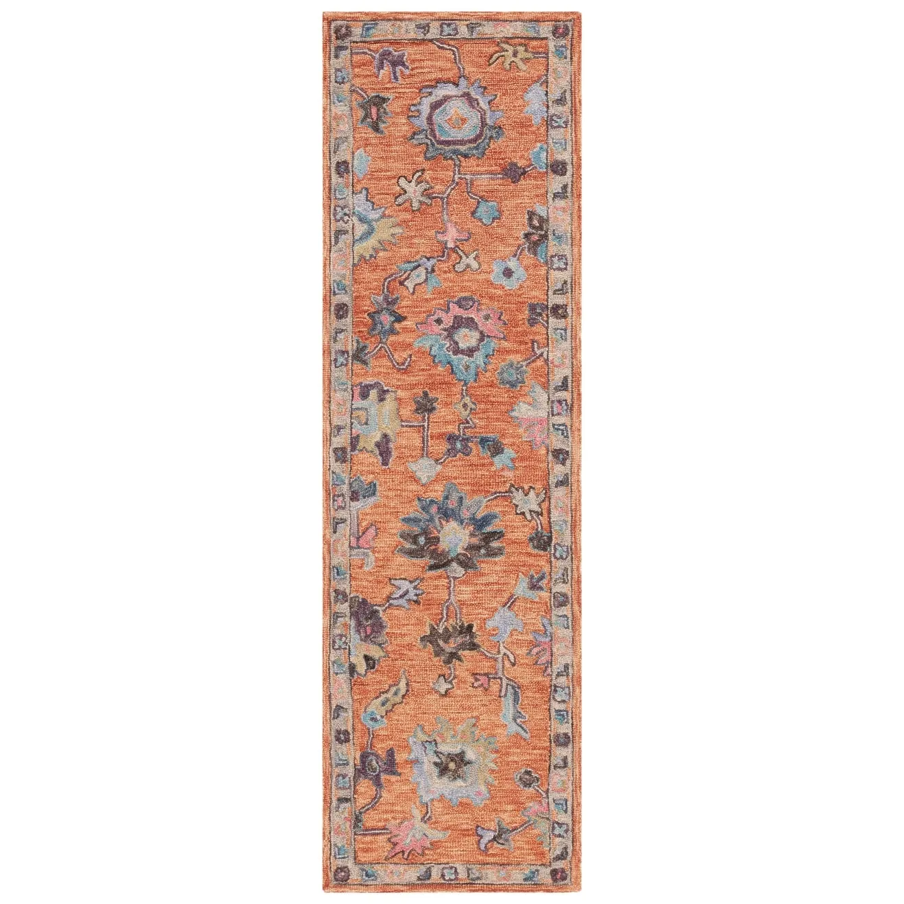 SAFAVIEH Handmade Blossom Lindy French Country Floral Wool Rug