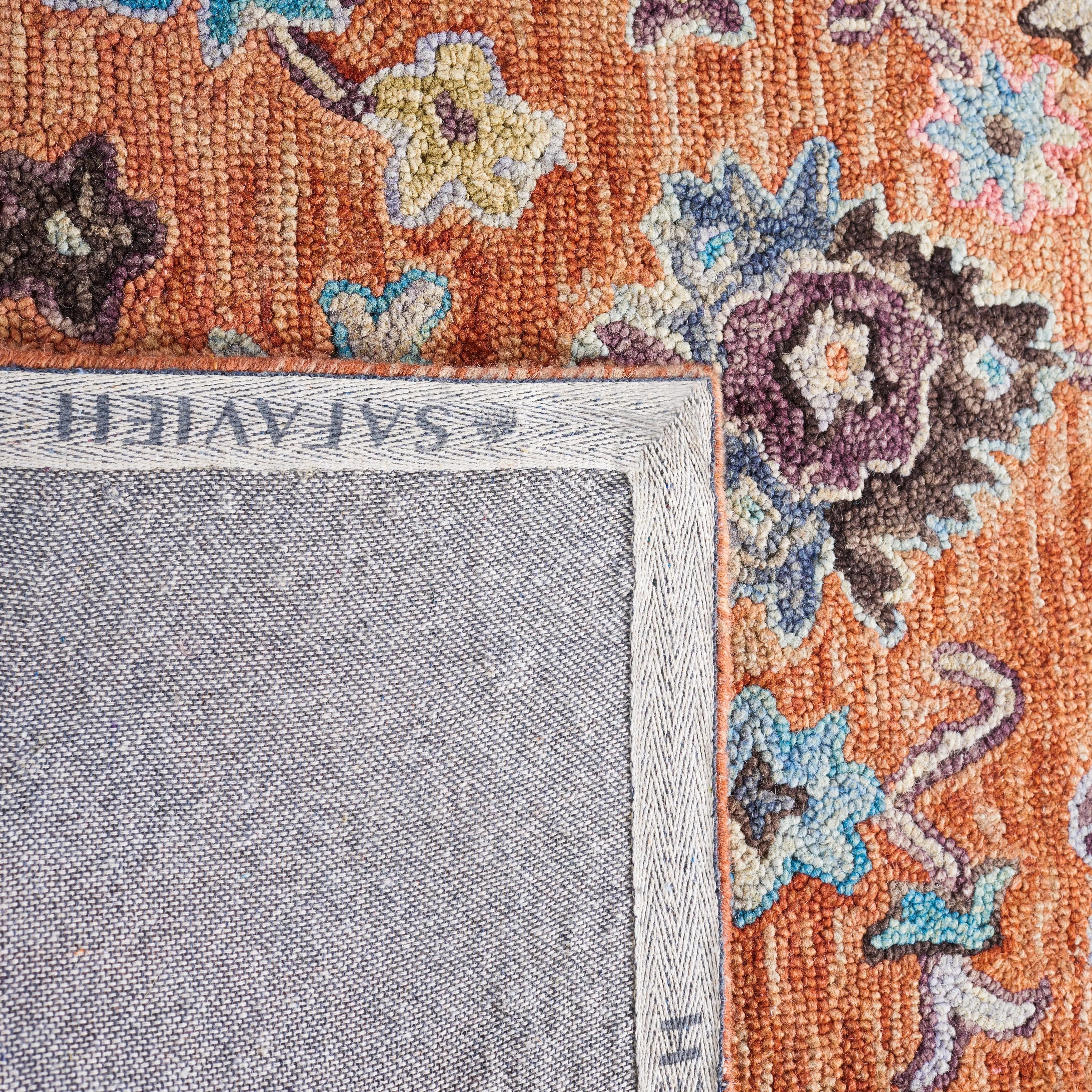 SAFAVIEH Handmade Blossom Lindy French Country Floral Wool Rug