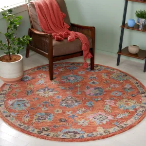 SAFAVIEH Handmade Blossom Lindy French Country Floral Wool Rug