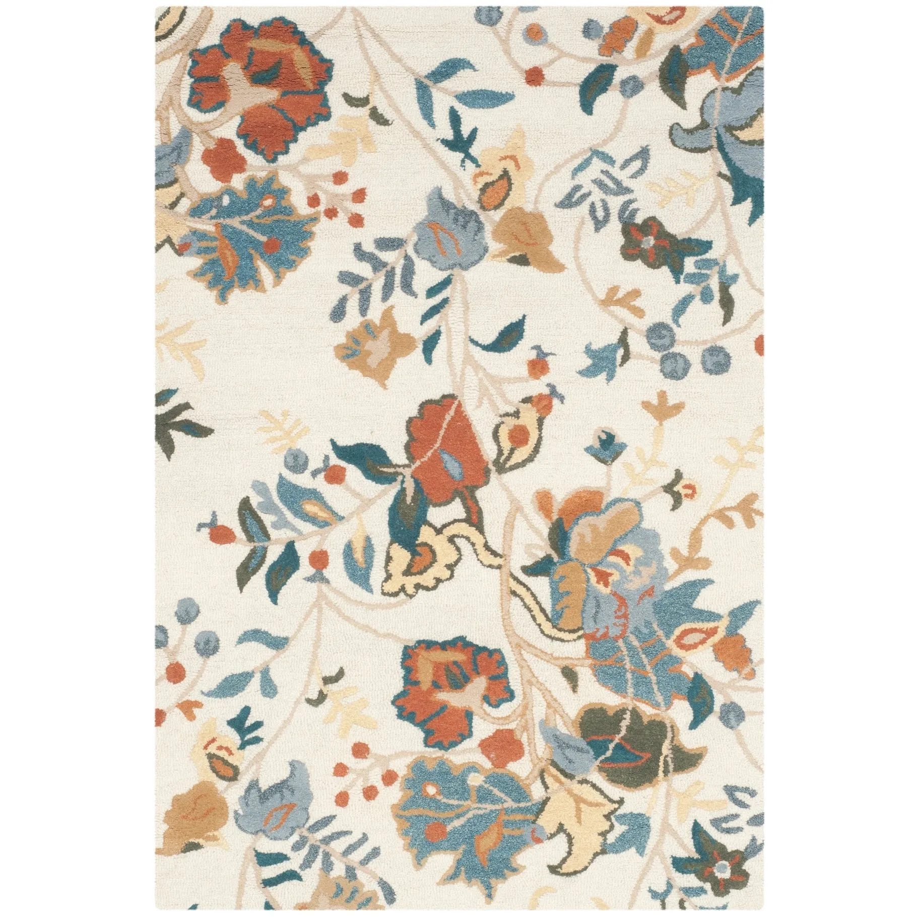 SAFAVIEH Handmade Blossom Philomina Modern Floral Wool Rug