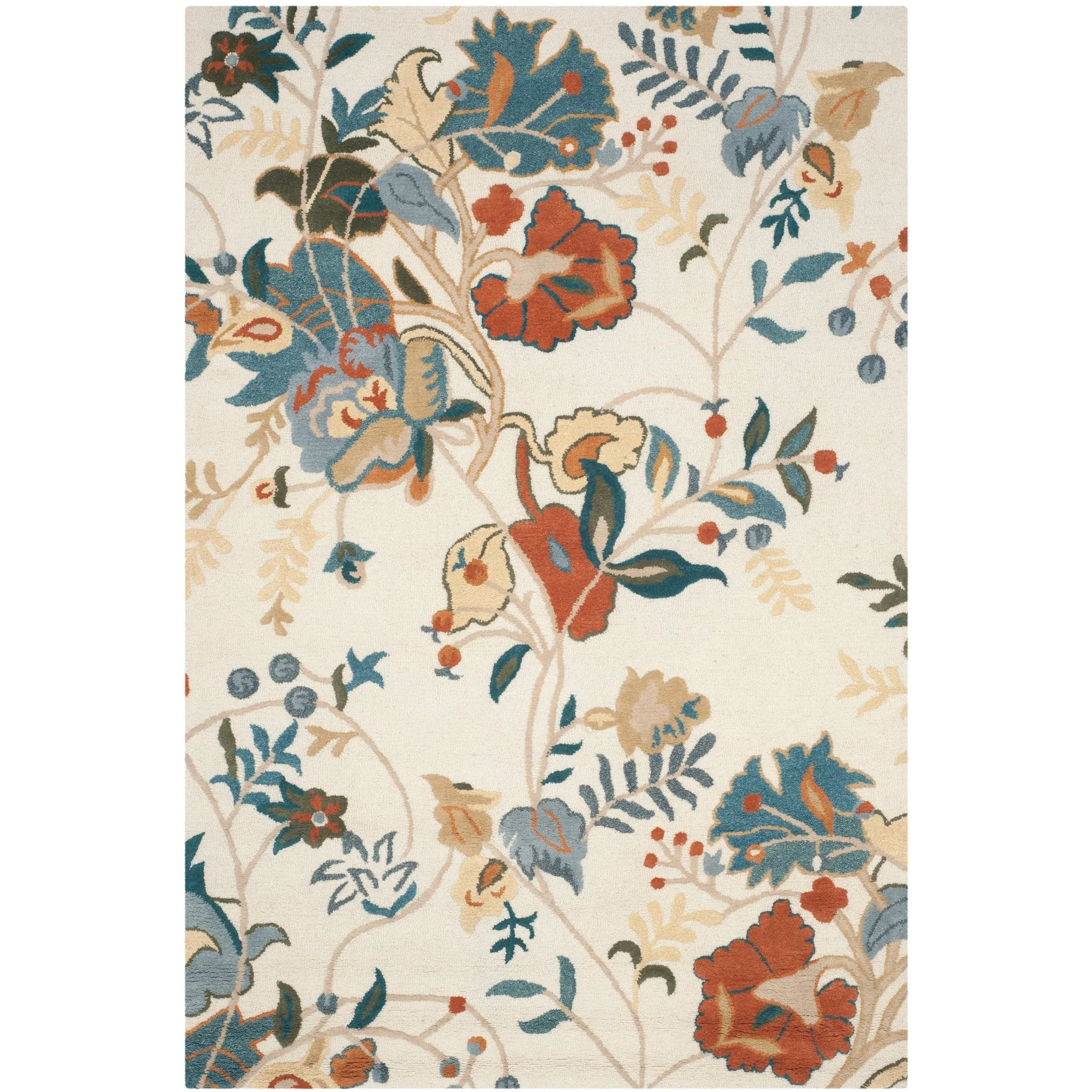 SAFAVIEH Handmade Blossom Philomina Modern Floral Wool Rug