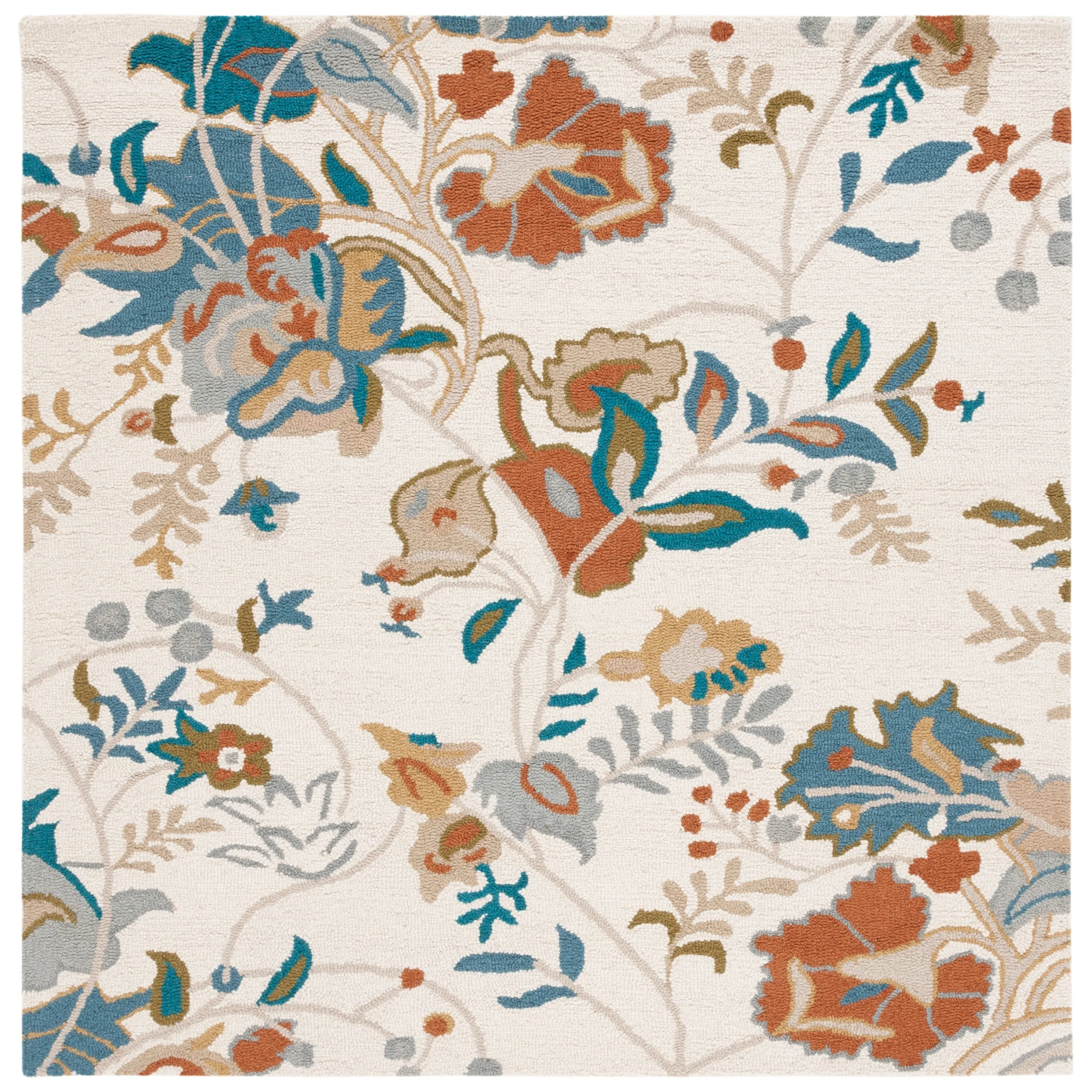 SAFAVIEH Handmade Blossom Philomina Modern Floral Wool Rug