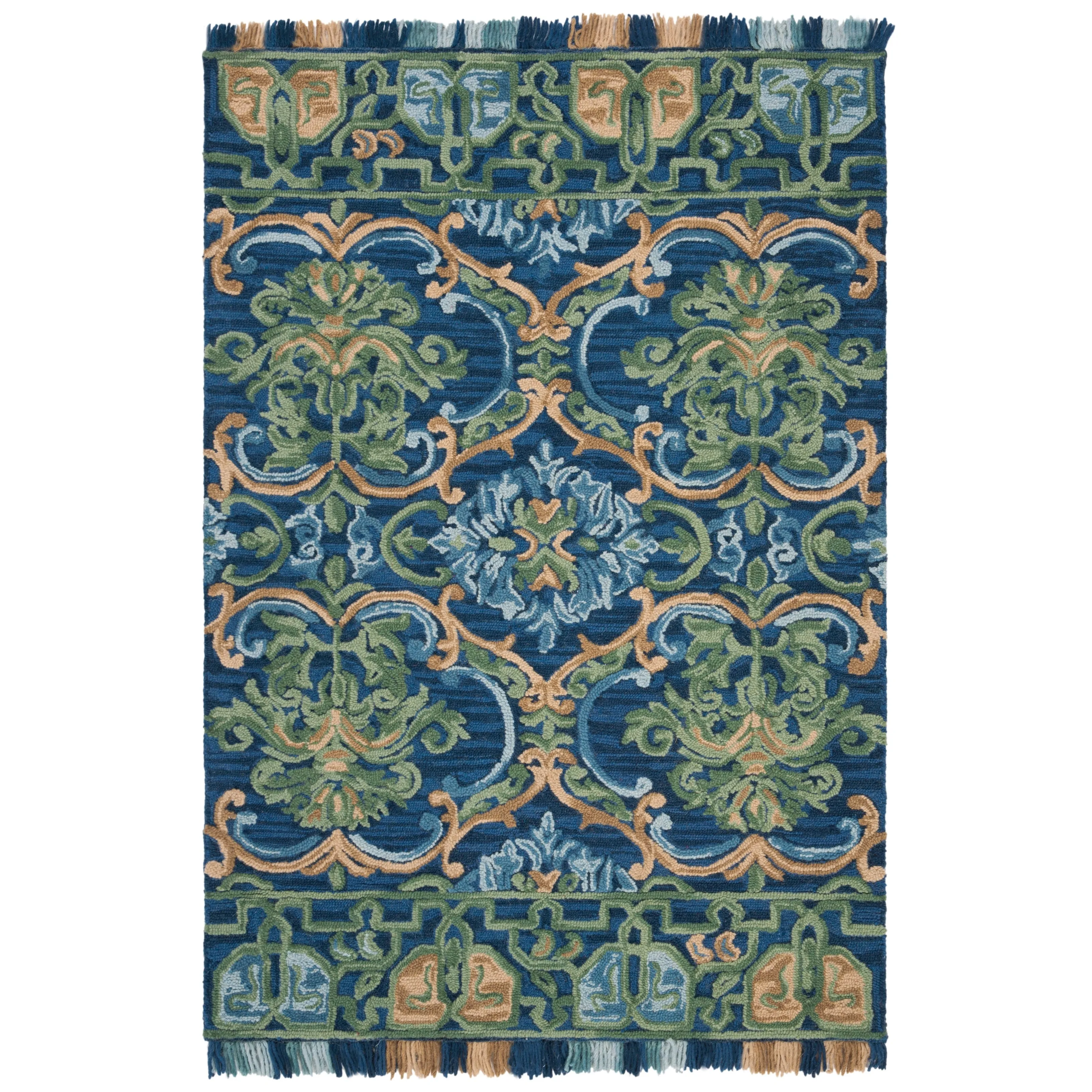 SAFAVIEH Handmade Blossom Porzia Floral Wool Rug