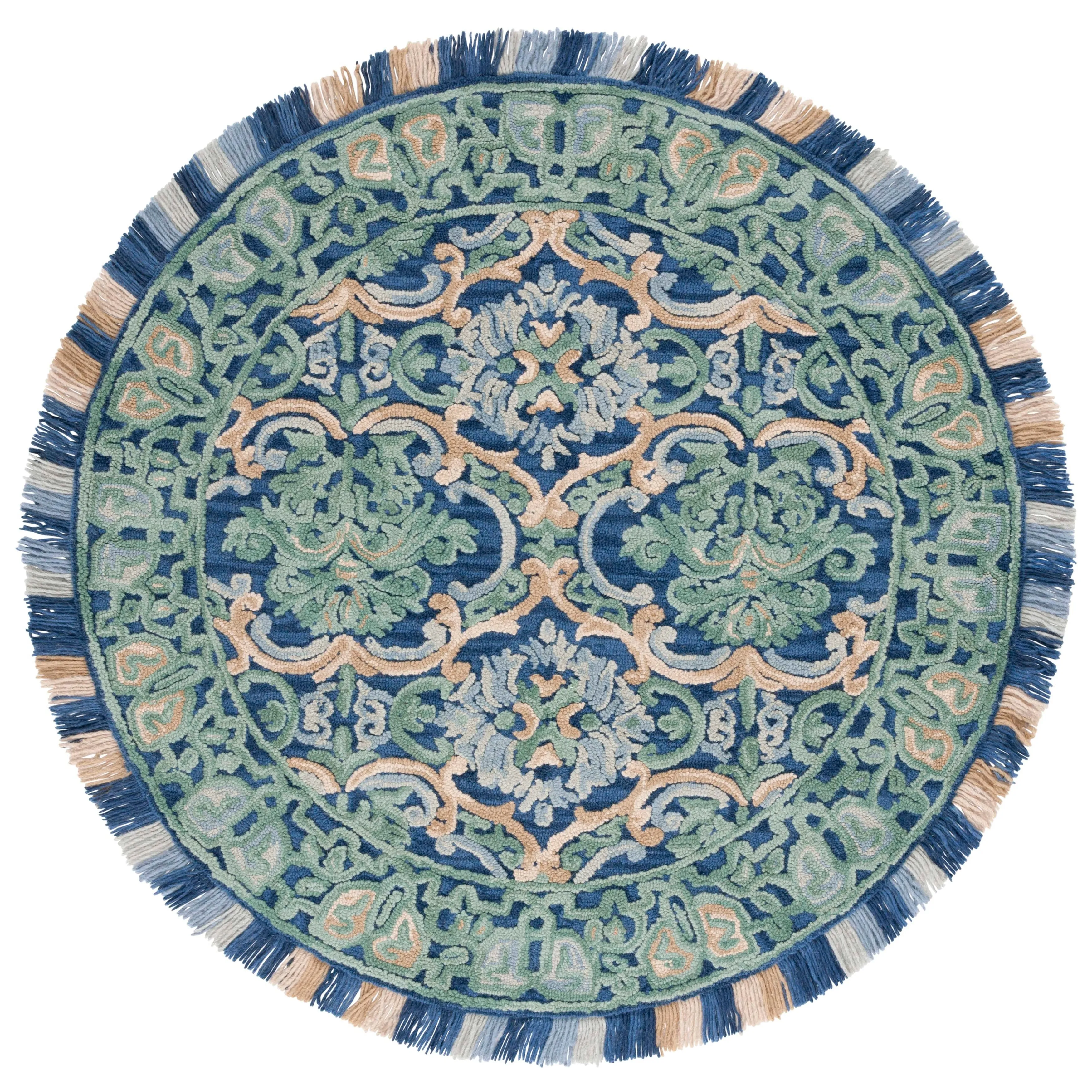 SAFAVIEH Handmade Blossom Porzia Floral Wool Rug