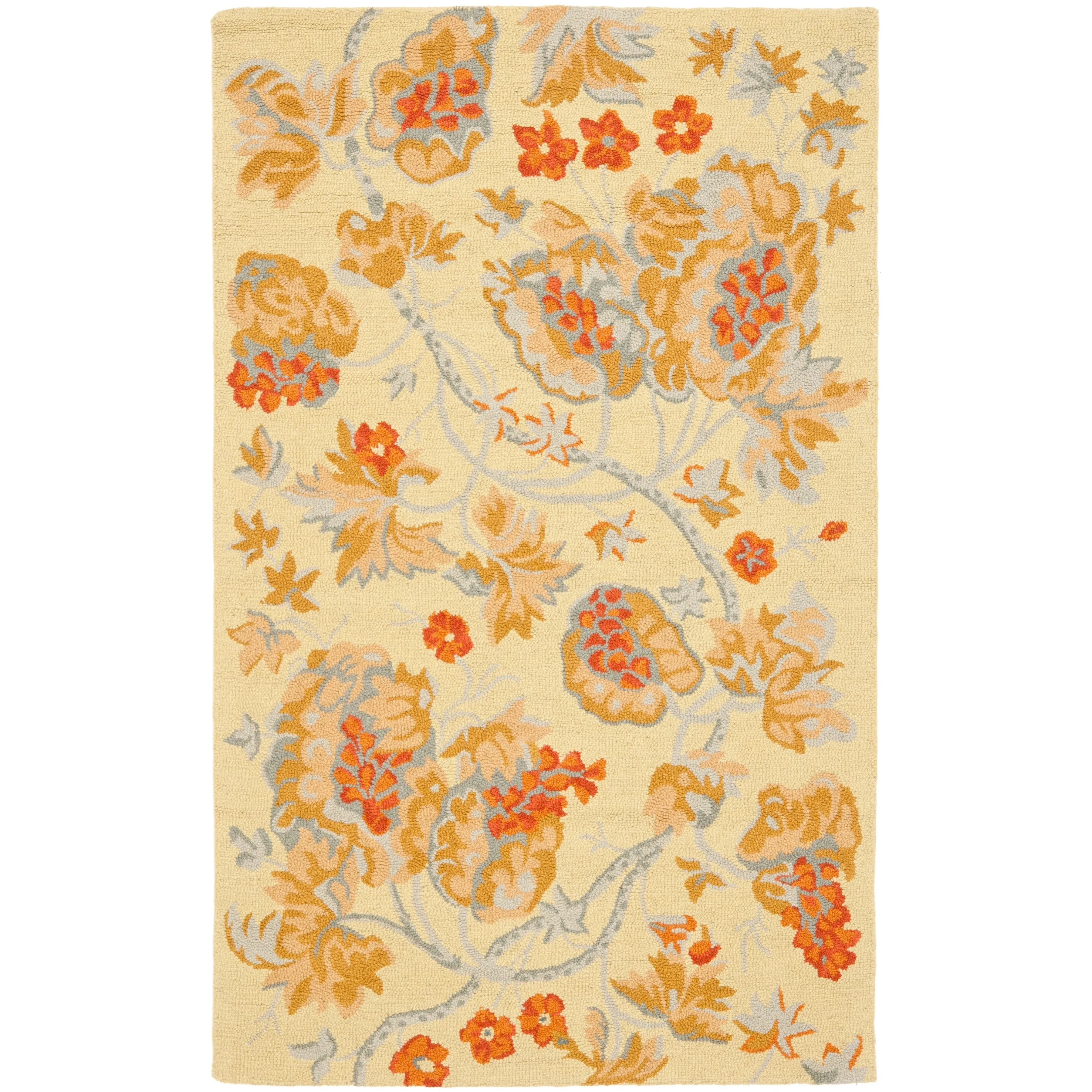 SAFAVIEH Handmade Blossom Smadar Modern Floral Wool Rug