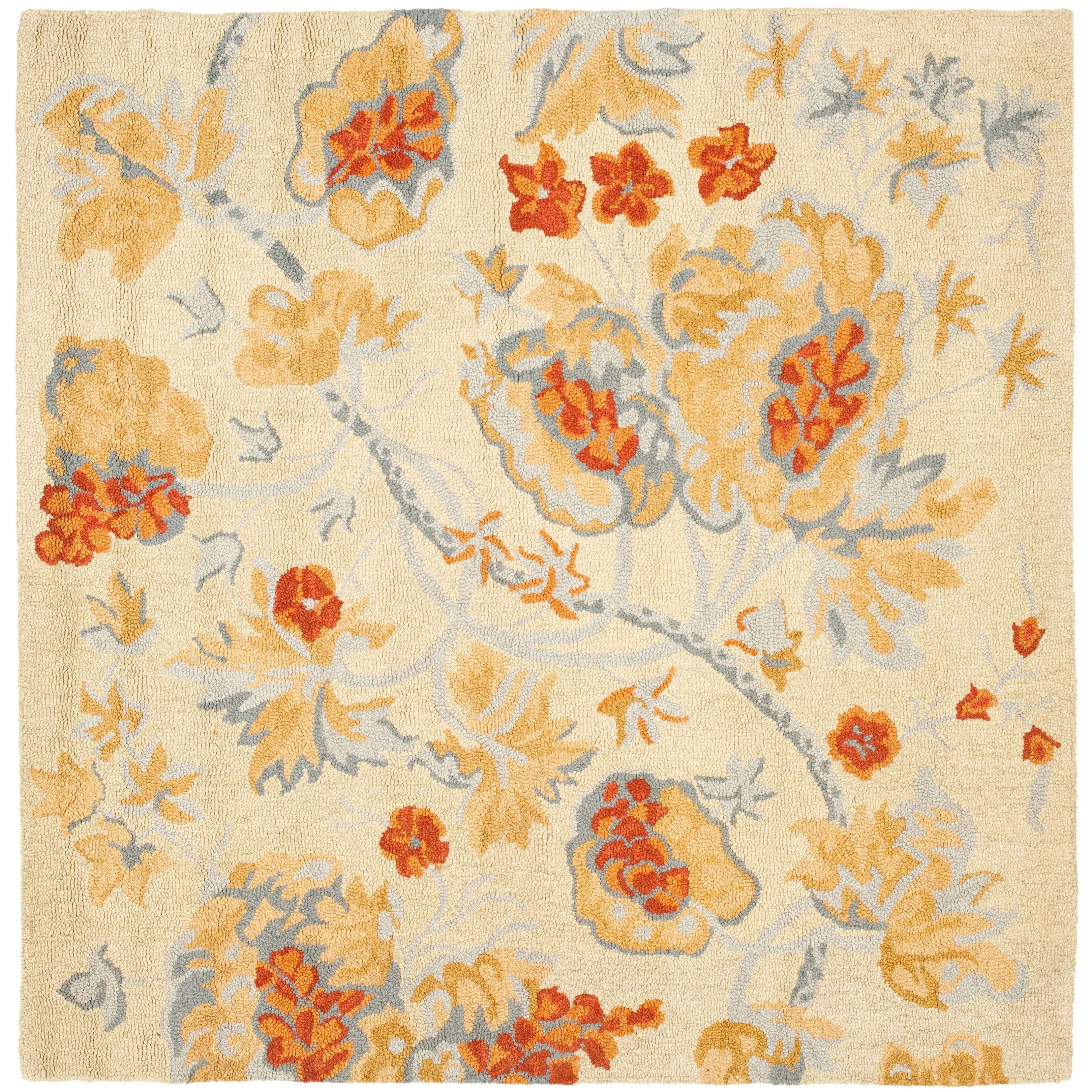 SAFAVIEH Handmade Blossom Smadar Modern Floral Wool Rug