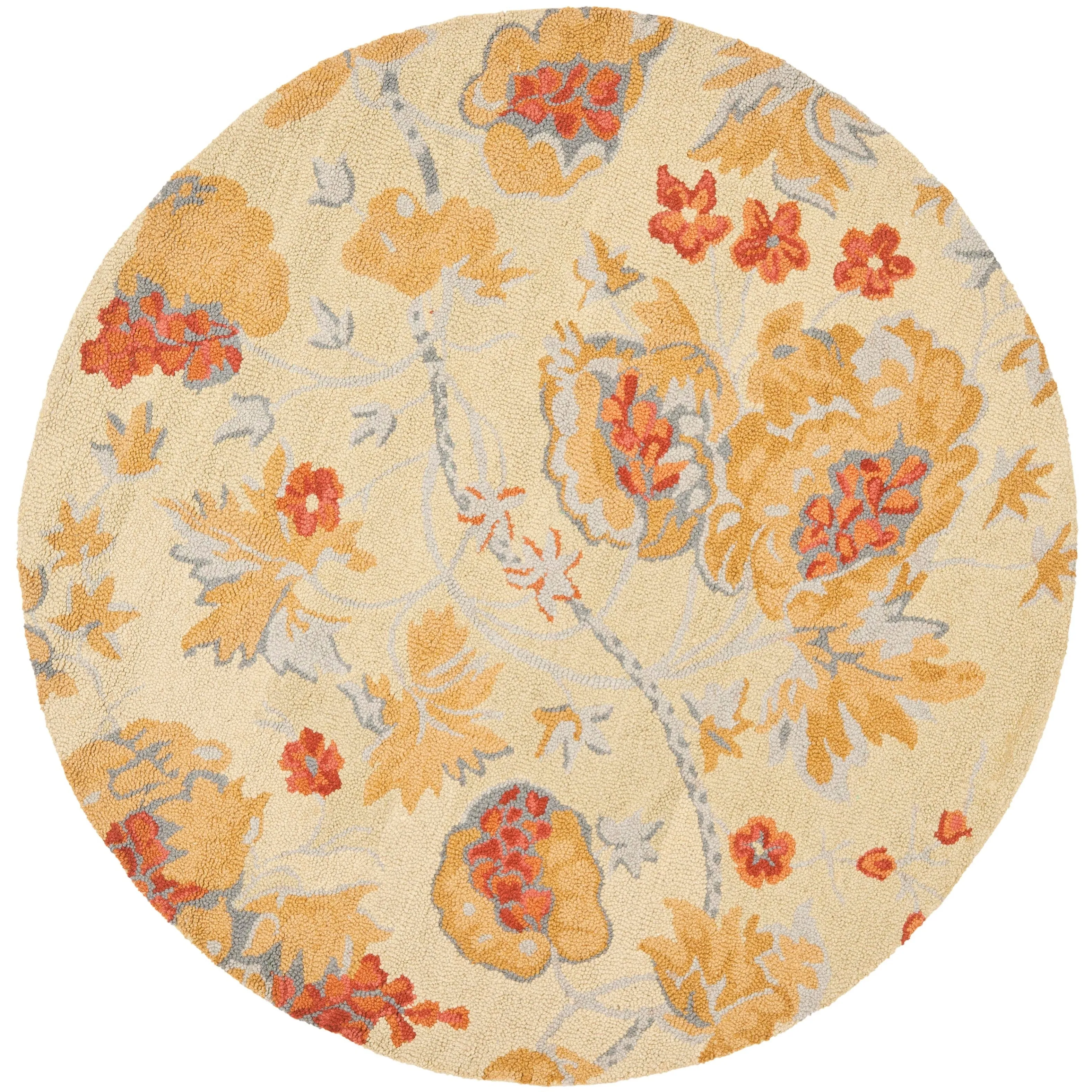 SAFAVIEH Handmade Blossom Smadar Modern Floral Wool Rug