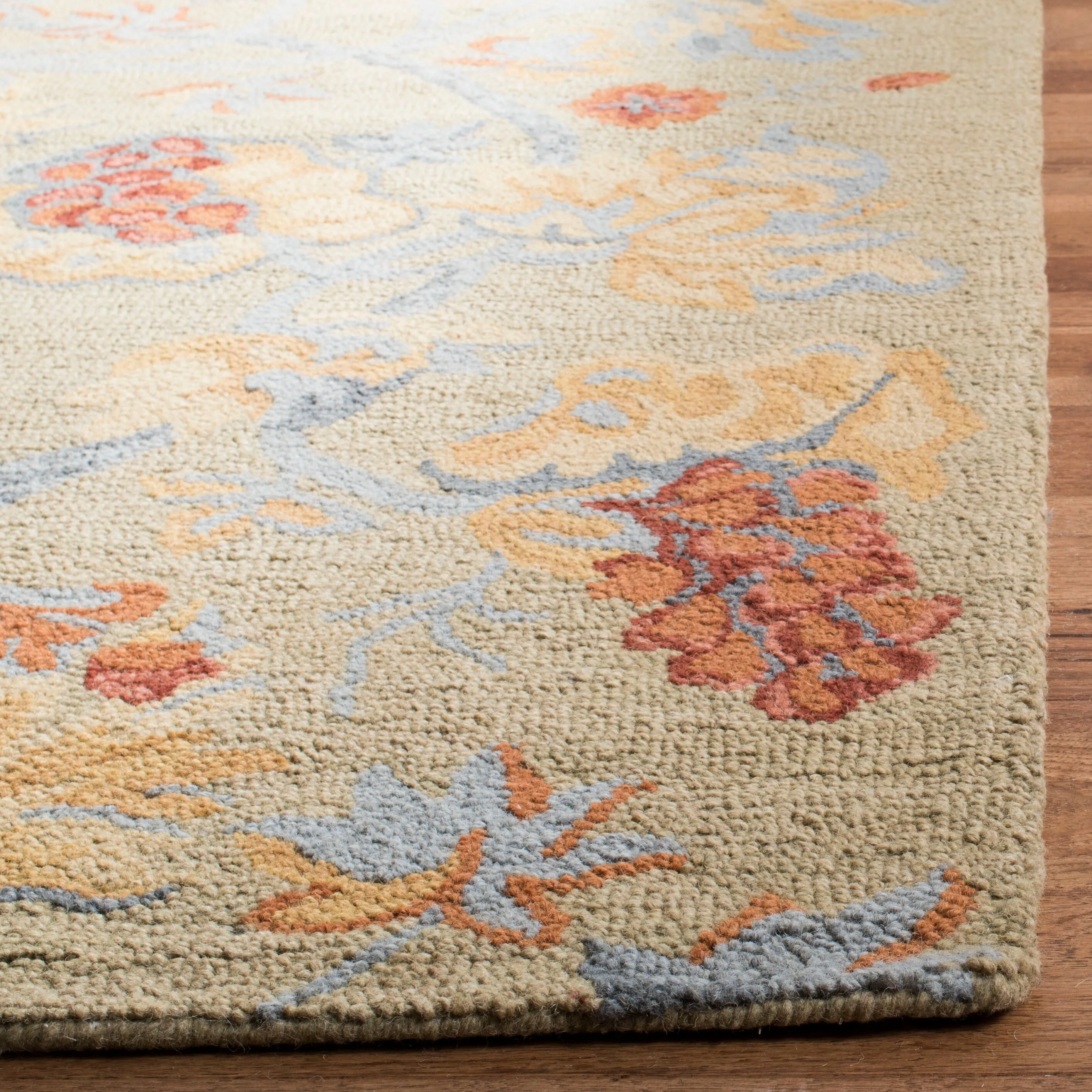 SAFAVIEH Handmade Blossom Smadar Modern Floral Wool Rug