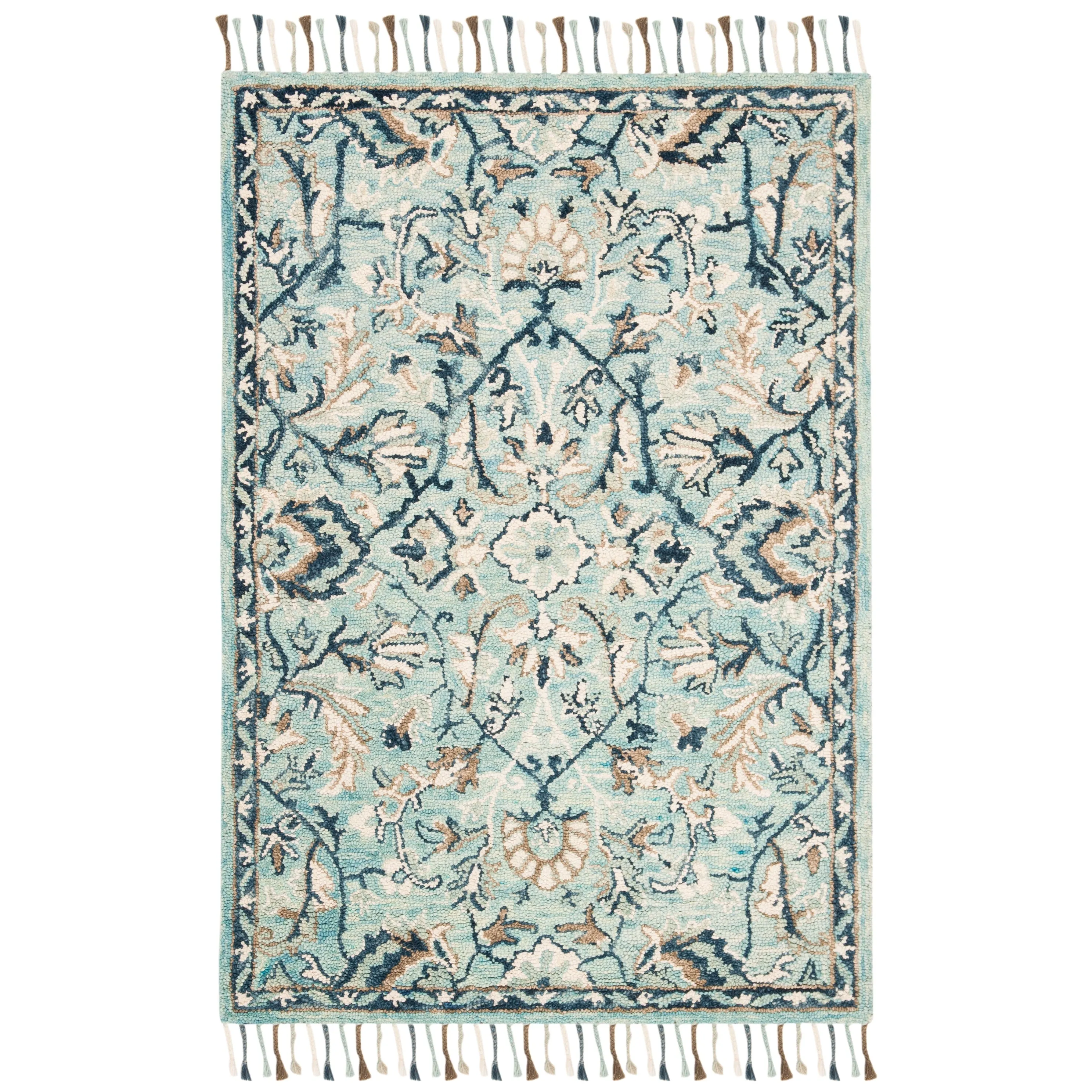 SAFAVIEH Handmade Blossom Souheila Modern Floral Wool Rug