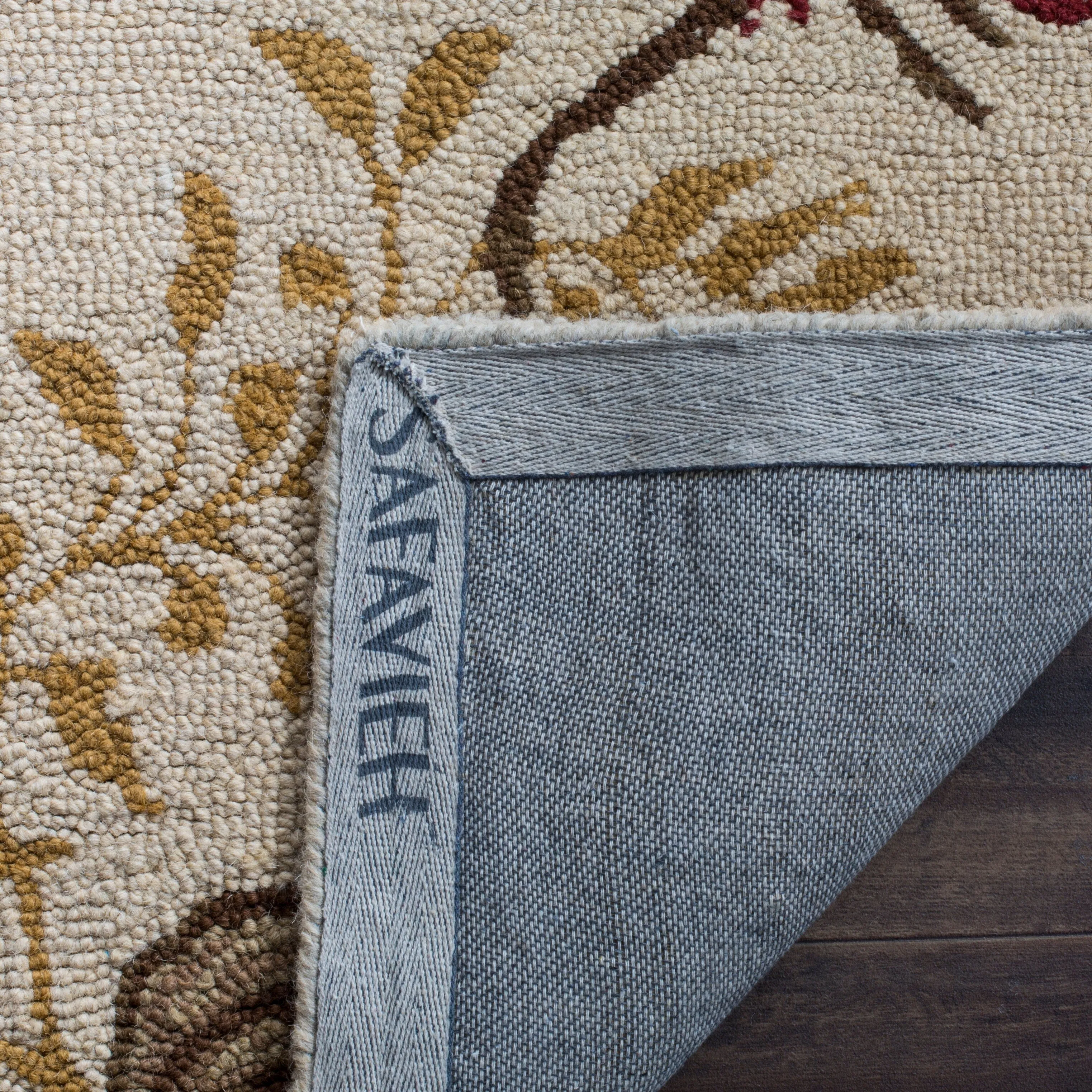 SAFAVIEH Handmade Blossom Wintrud Modern Floral Wool Rug
