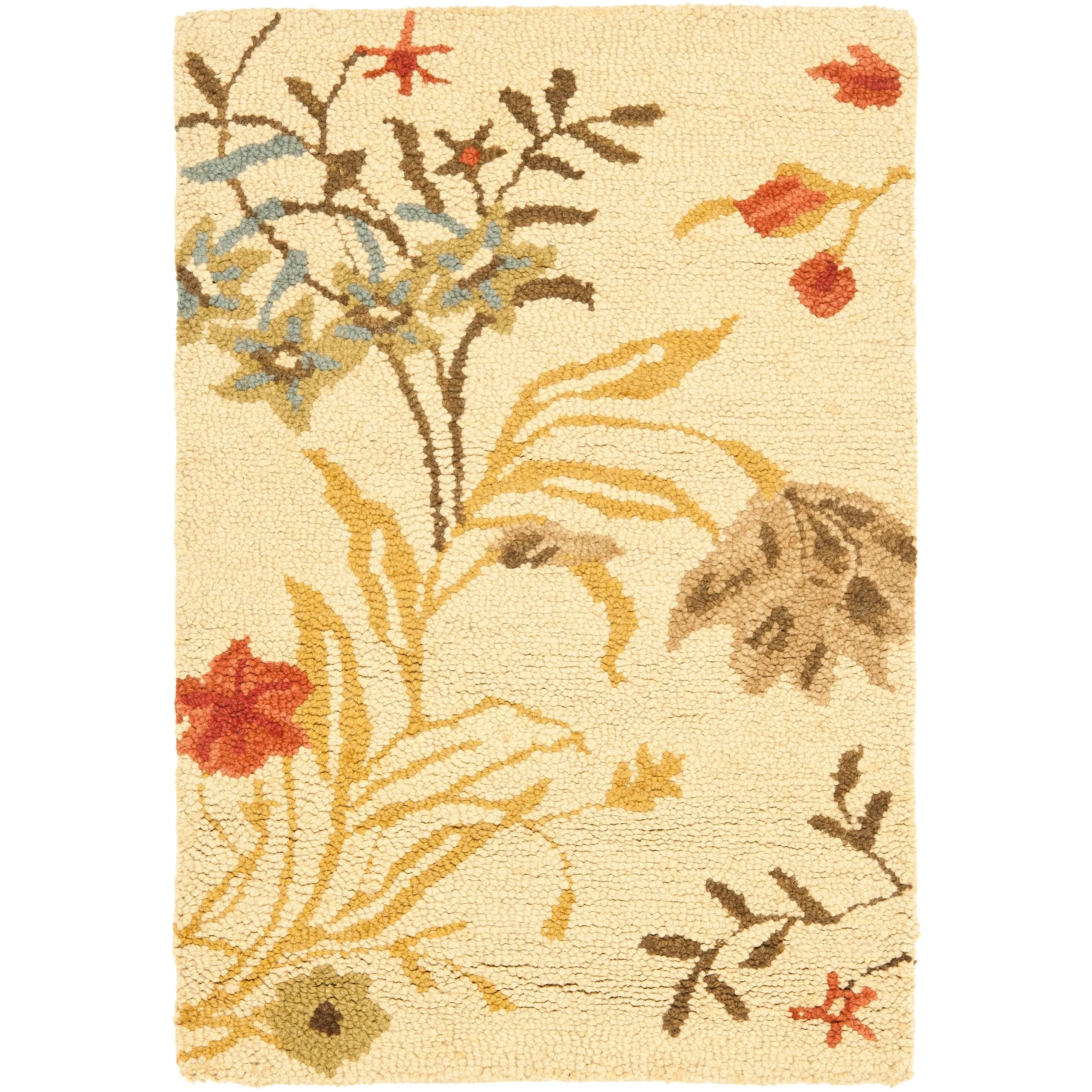SAFAVIEH Handmade Blossom Wintrud Modern Floral Wool Rug